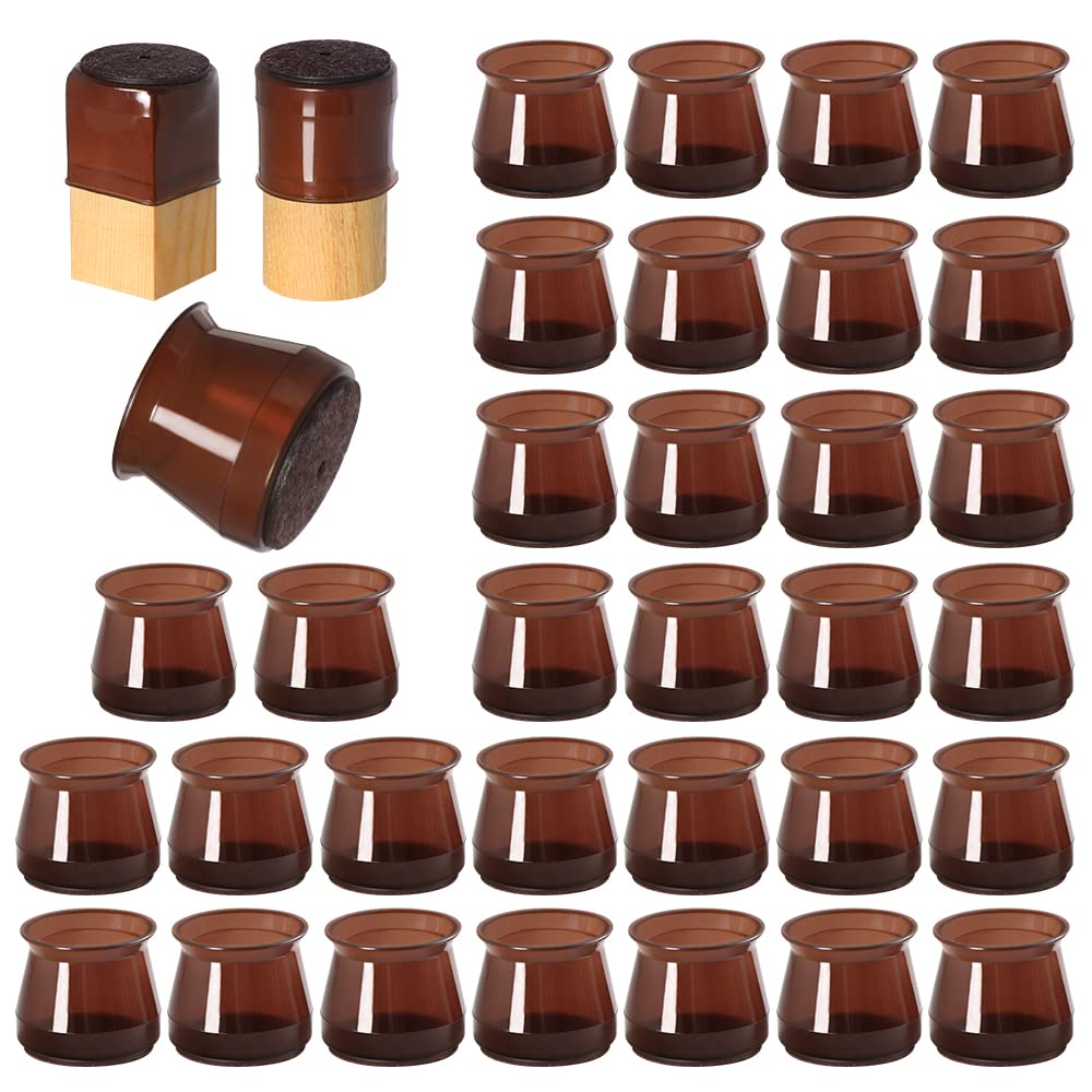 32 Pcs Silicone Chair Leg Floor Protectors for Hardwood Floors (32 Count)