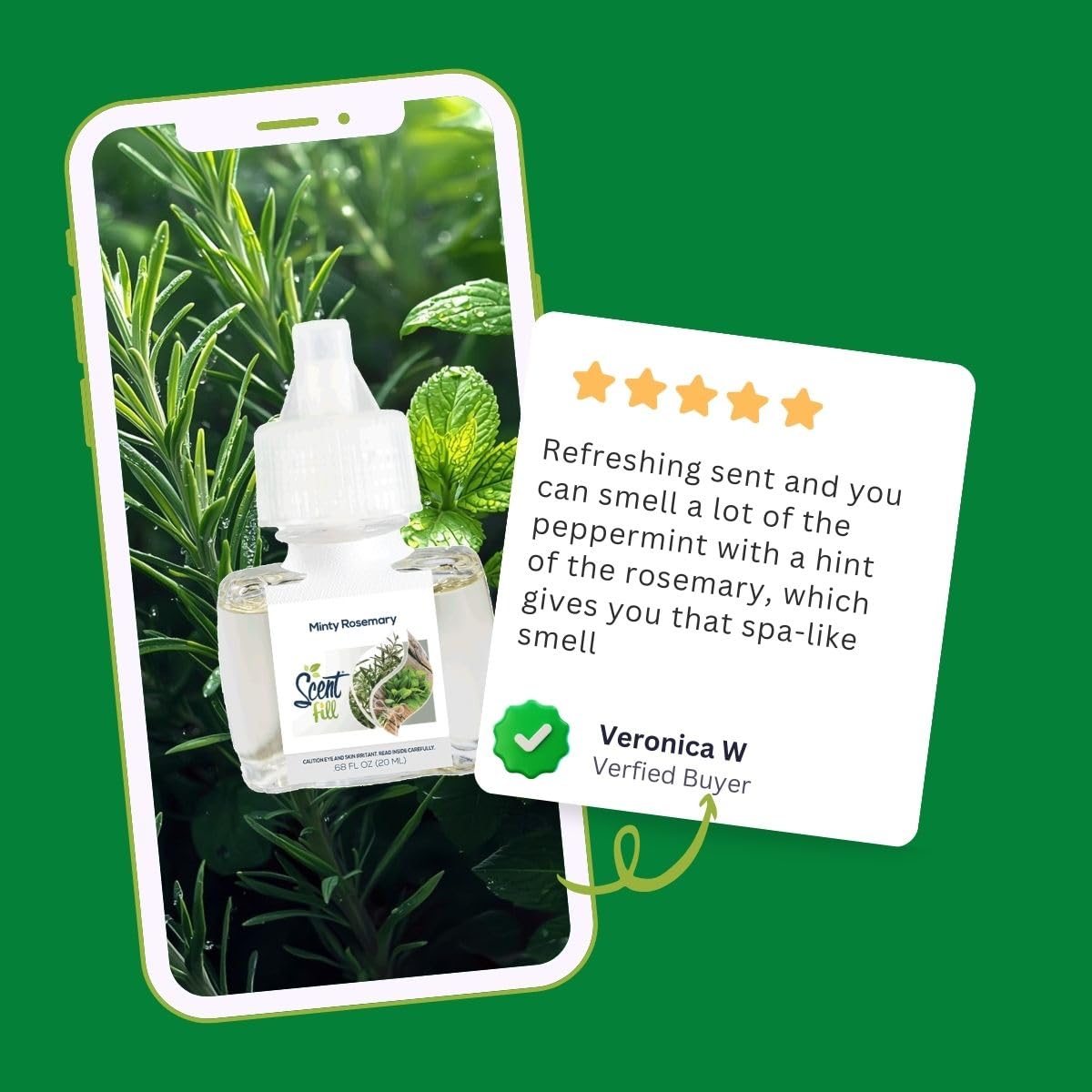 Minty Rosemary Plug in Air Freshener (2.72 Fl Oz)