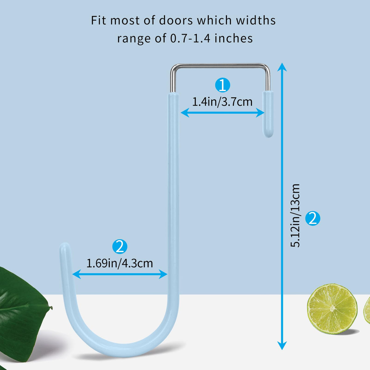 Over the Door Hooks (4 Count)