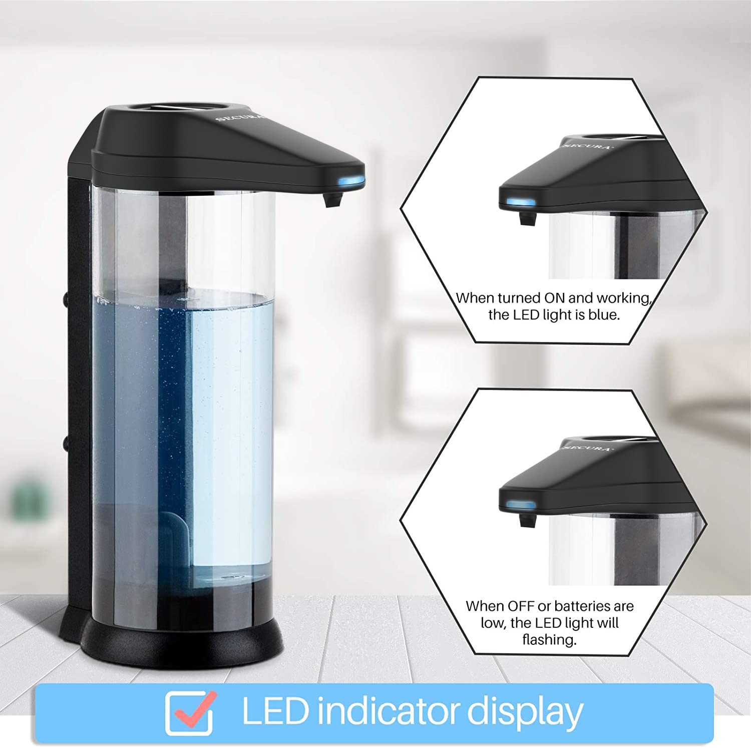 17oz Automatic Liquid Soap Dispenser