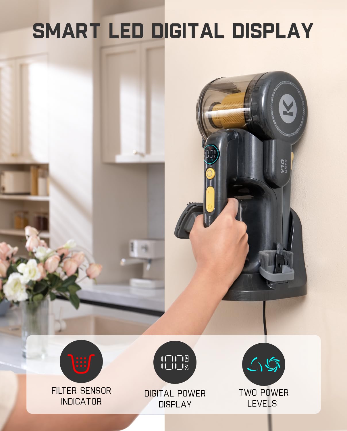 Fold V10 Ultra Deluxe Handheld Vacuum Cordless