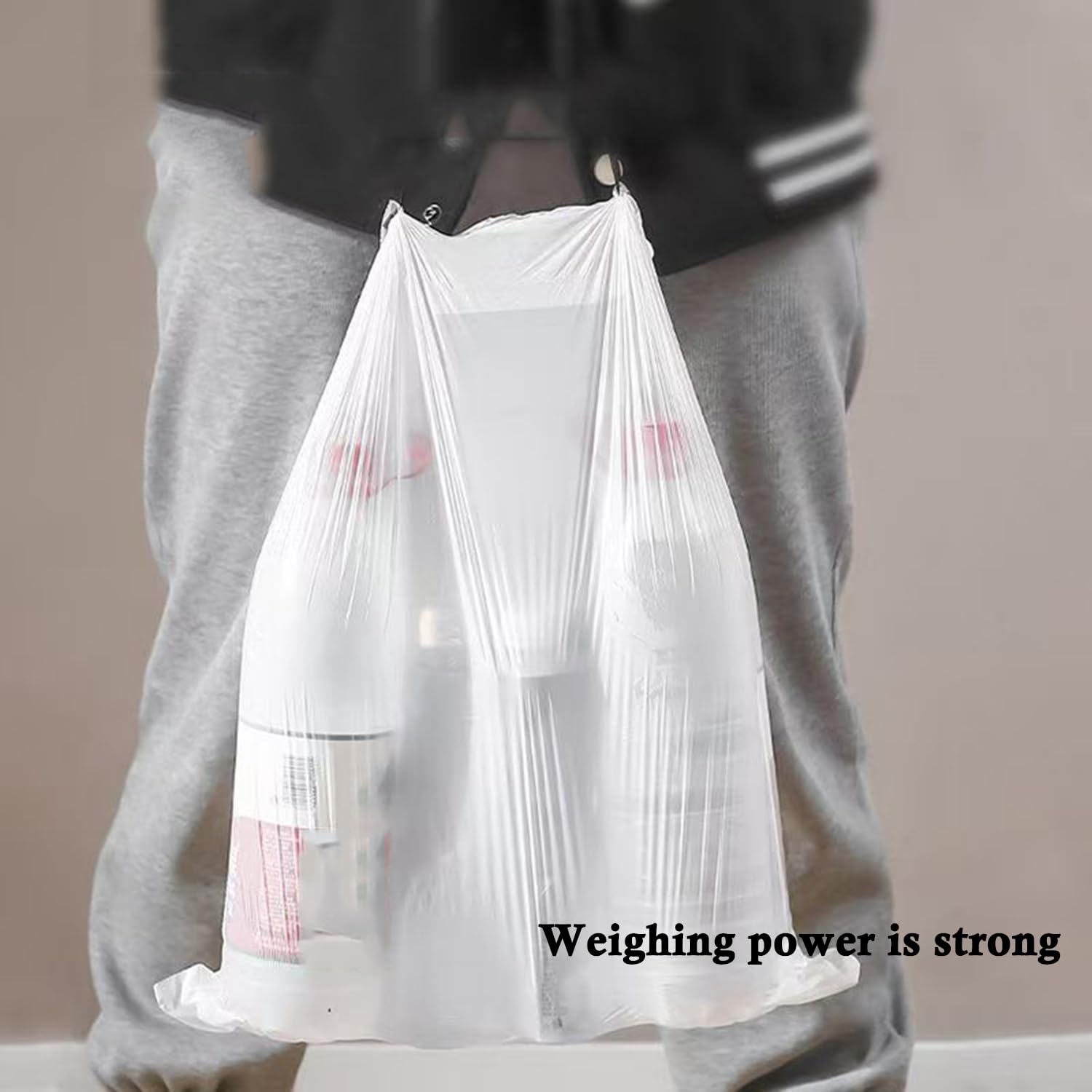 Ultra thick heavy duty Plastic 16 gallon drawstring trash bags (60 Count)