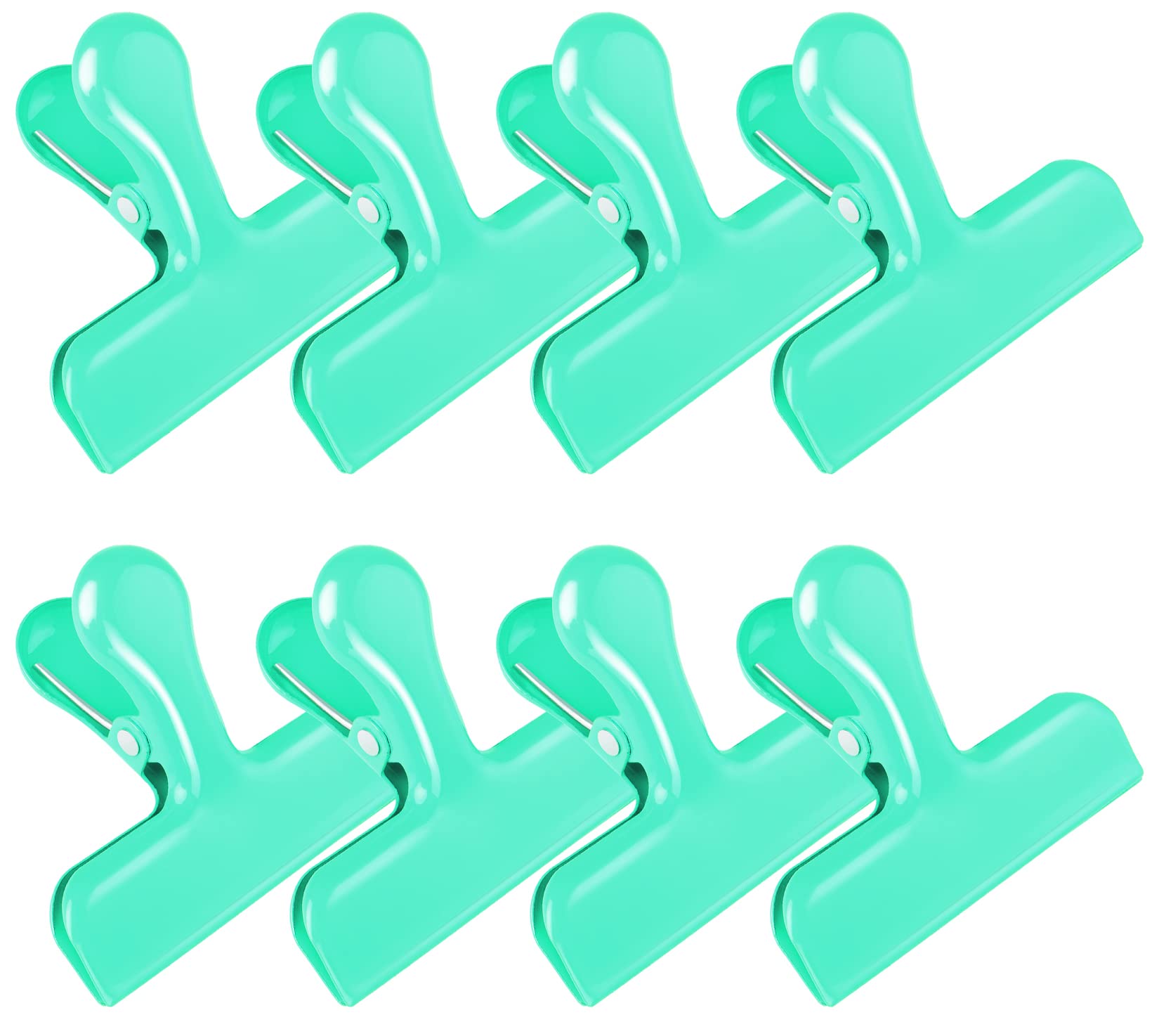Chip Clip 8 Pack Green Bag Clips for Food Storage and Pantry Use (8 Count)