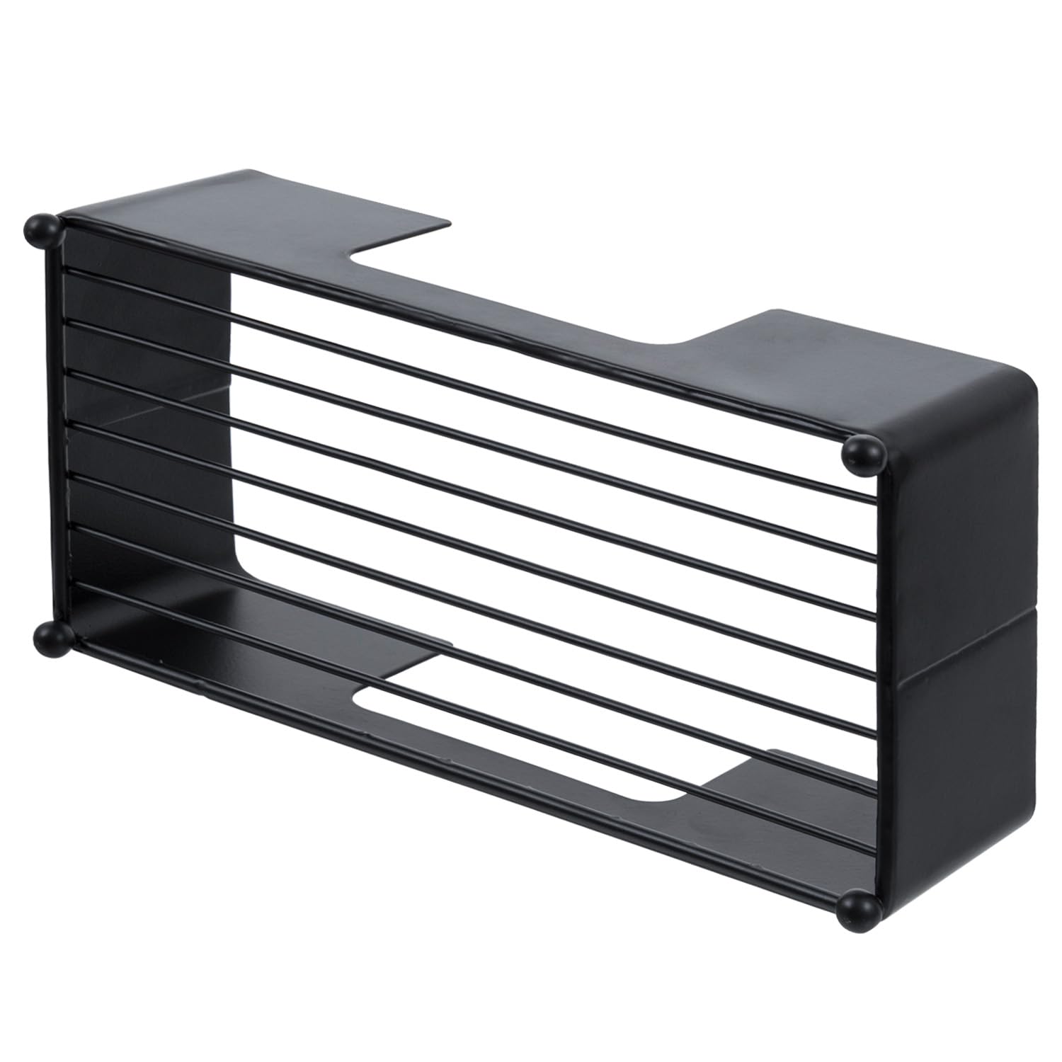 Modern Matte Black Metal Folded Paper Towel Holder for Commercial & Guest Bathroom