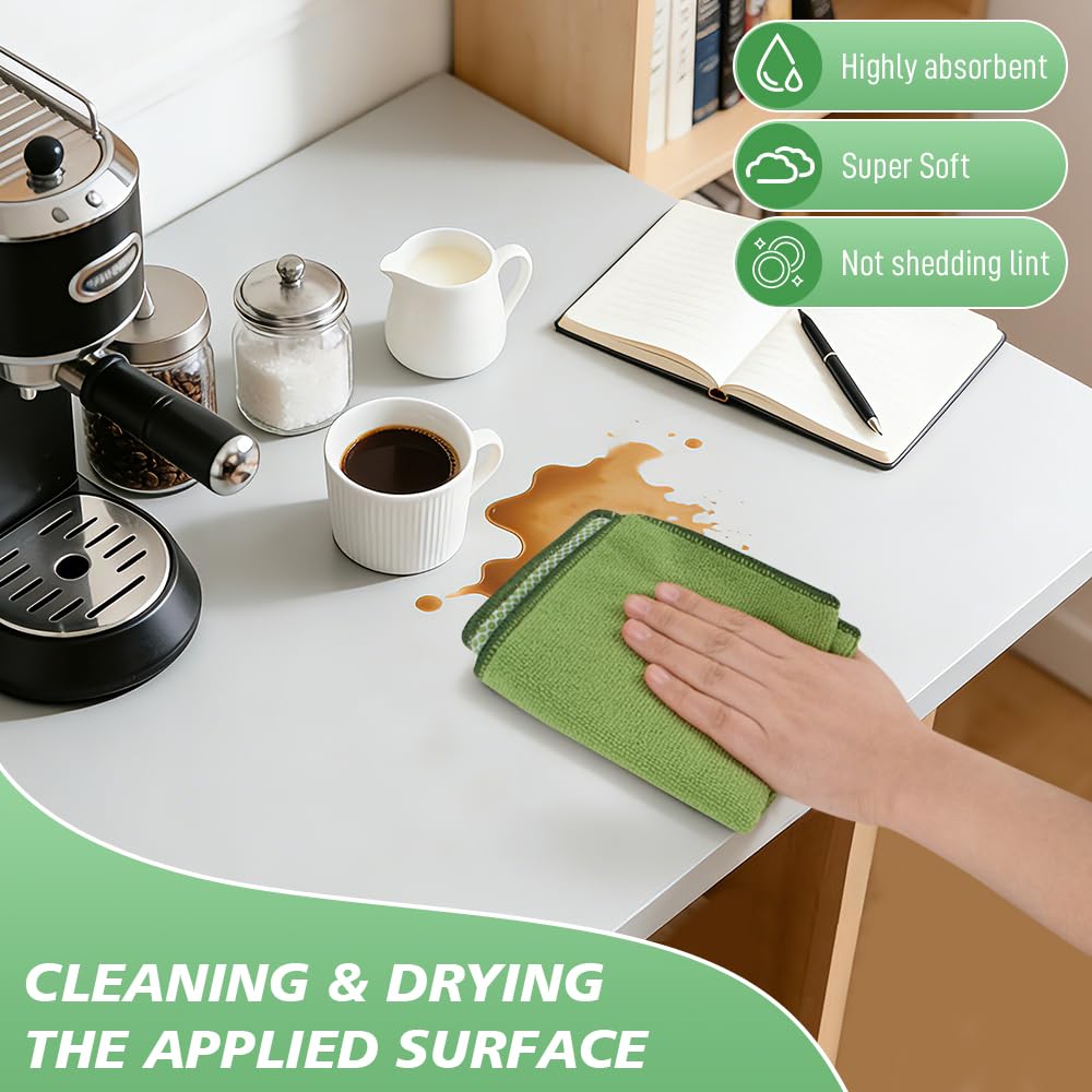 Dish Cloth for Washing Dishes Kitchen Washcloth Cleaning Cloth (10 Count)