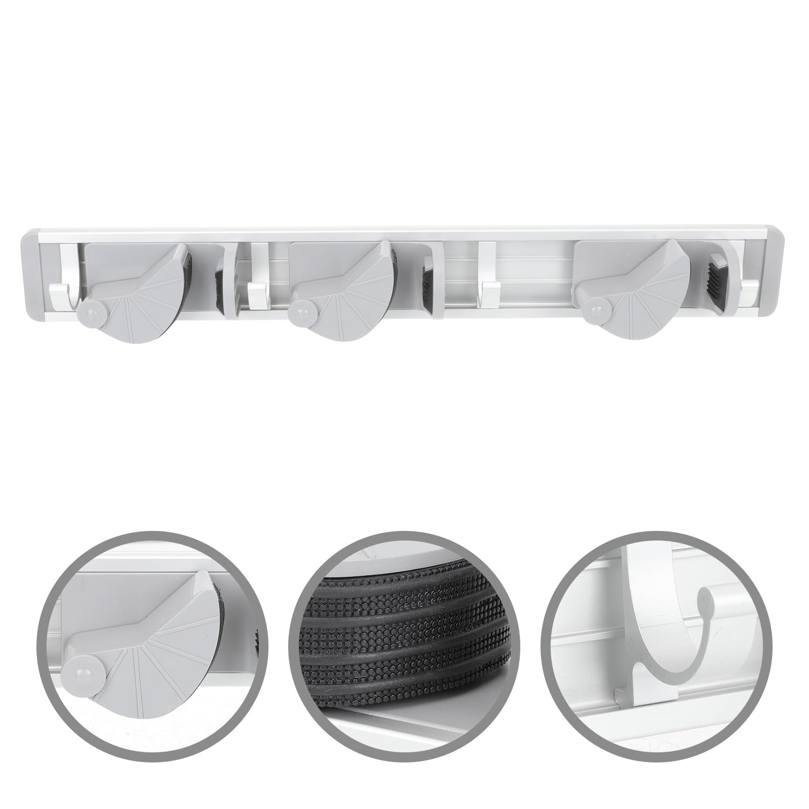 Space Aluminum Mop Hanging Hooks Rack