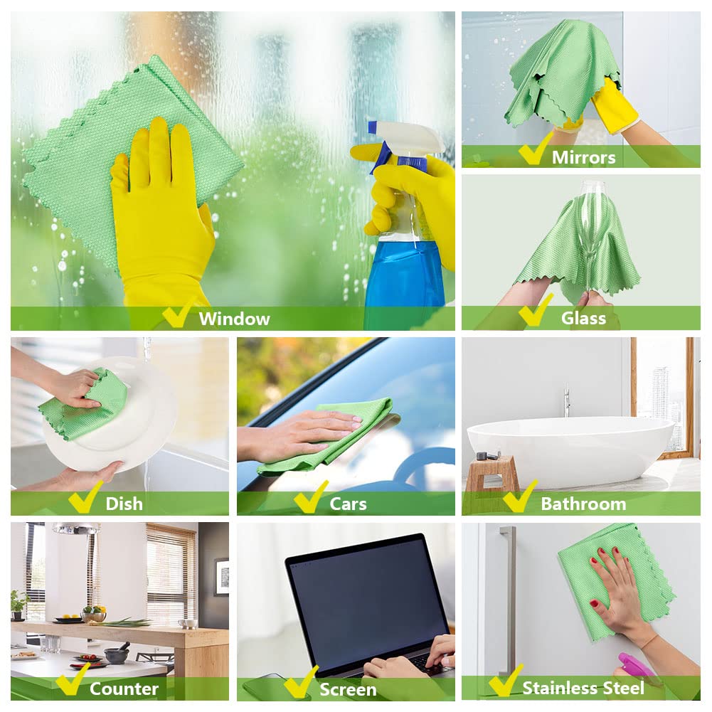 Glass Cleaning Cloths 6 PK (6 Count)
