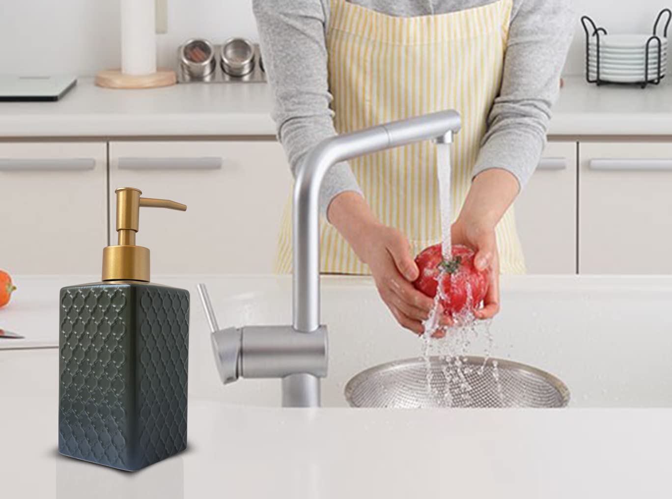 Gold Soap Dispenser for Bathroom