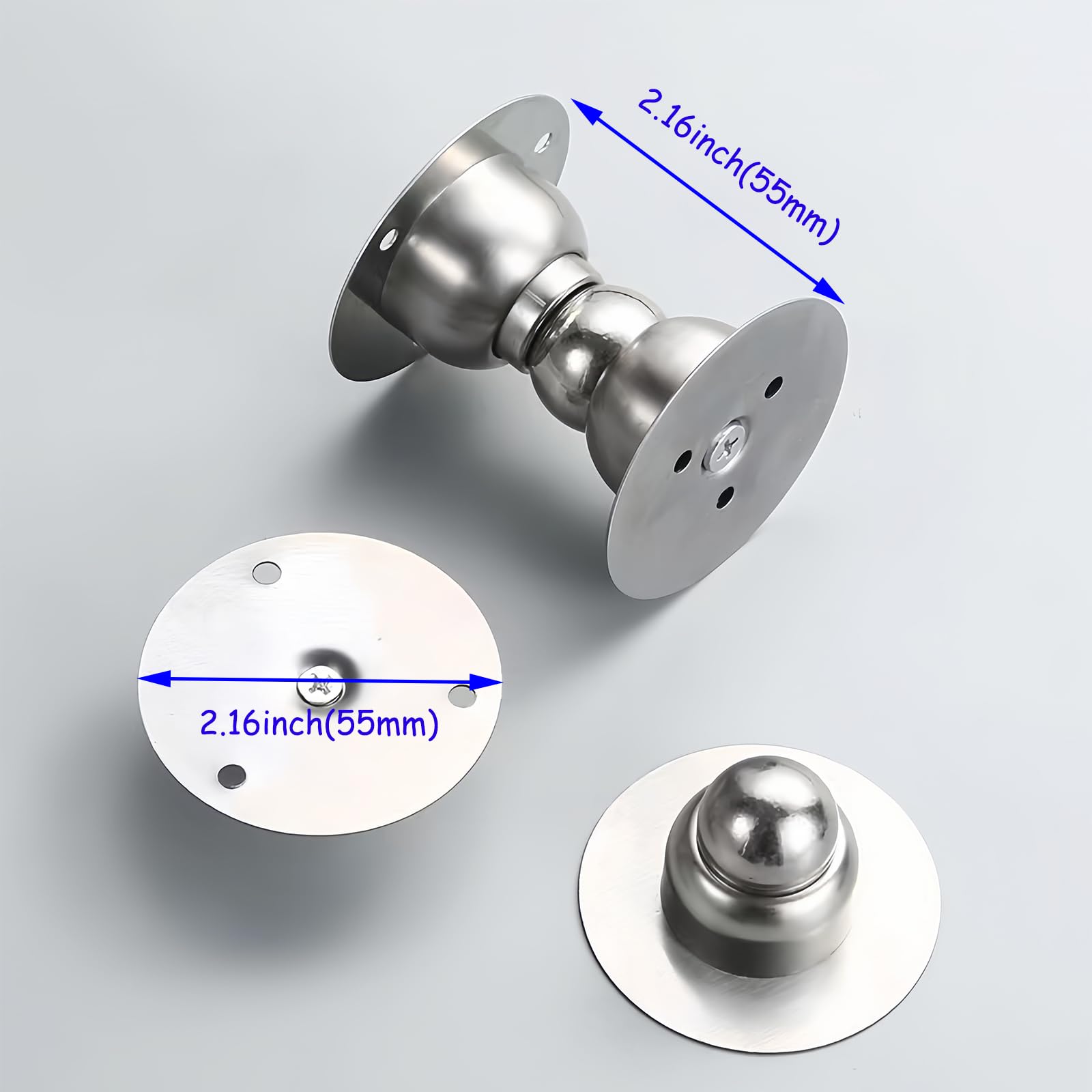 Door Stopper 2 Packs Mini Magnetic Door Stop for Heavy Duty Door (2 Count)
