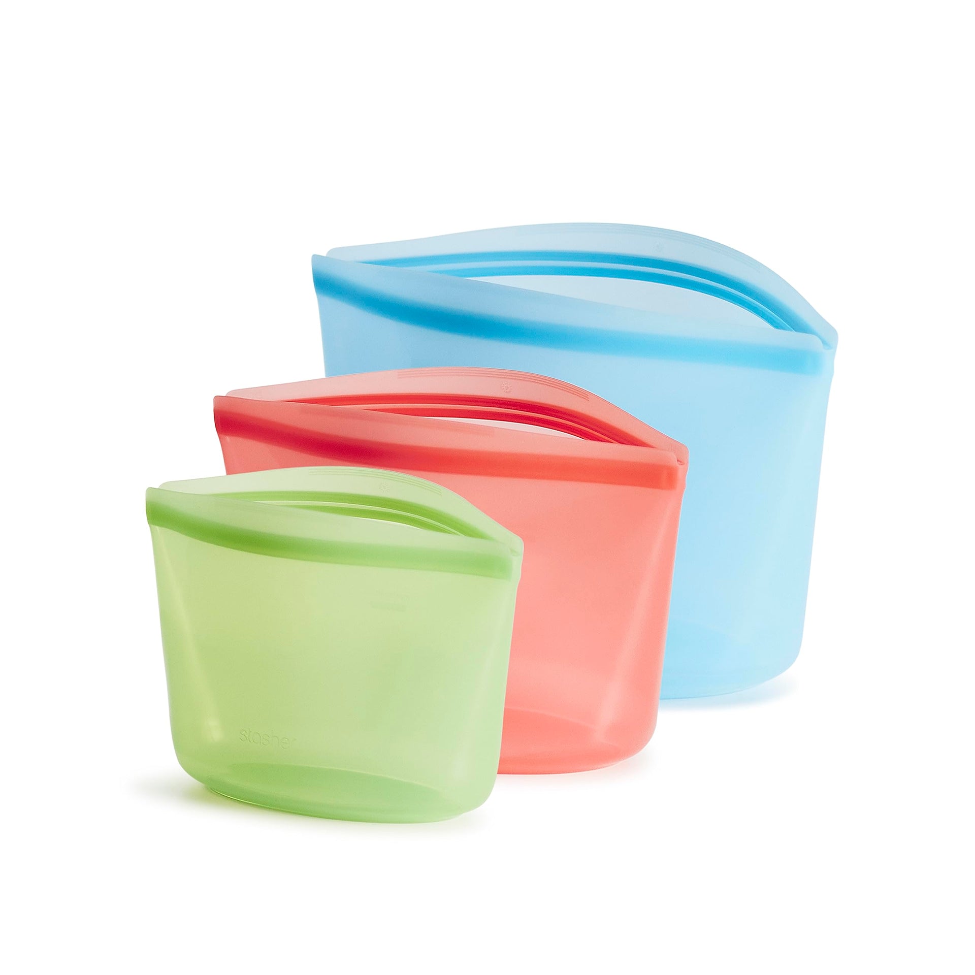 Premium Reusable Silicone Bags and Lunch Bag (3 Count)