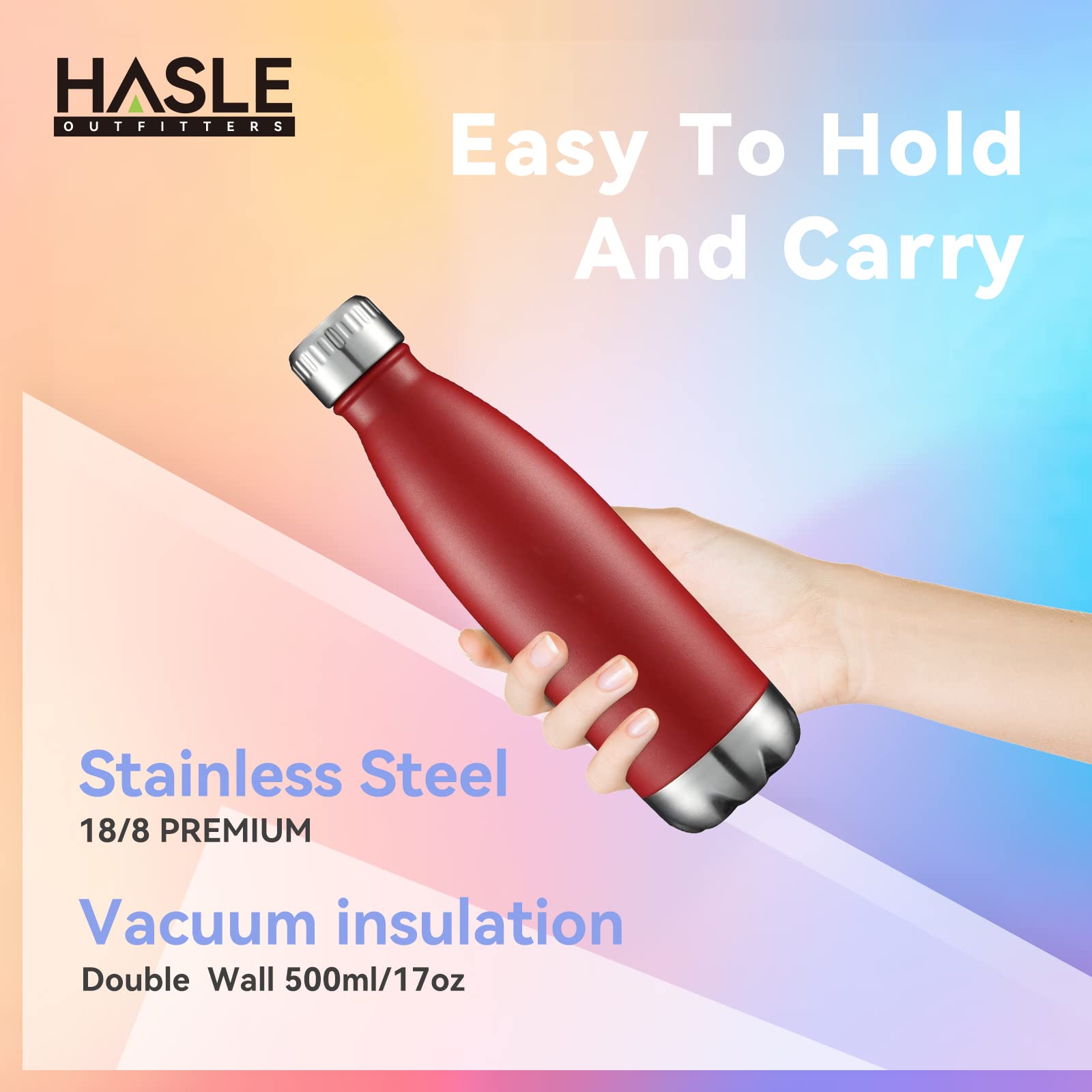 17oz Stainless Steel Water Bottles