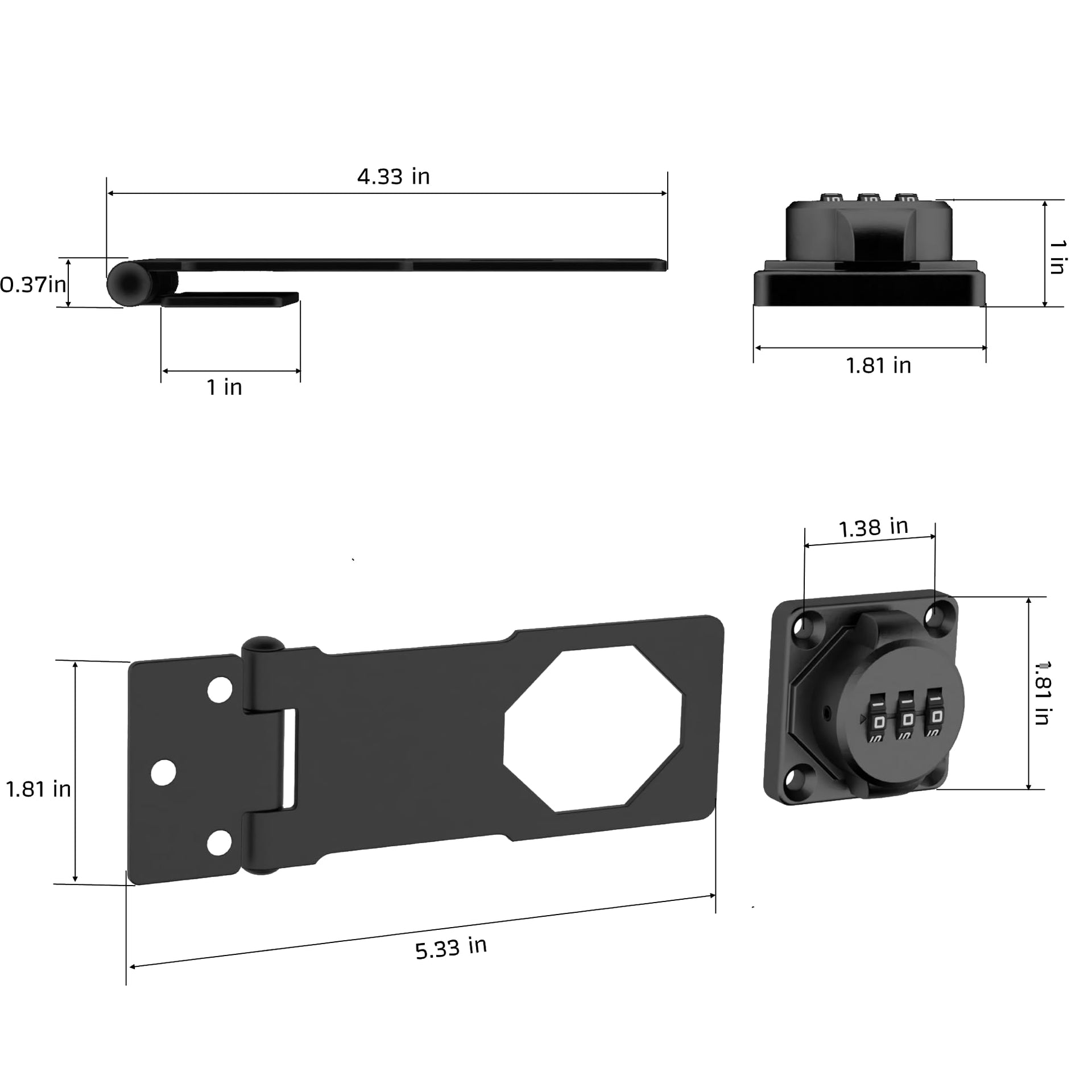 3 Digit Combination Lock