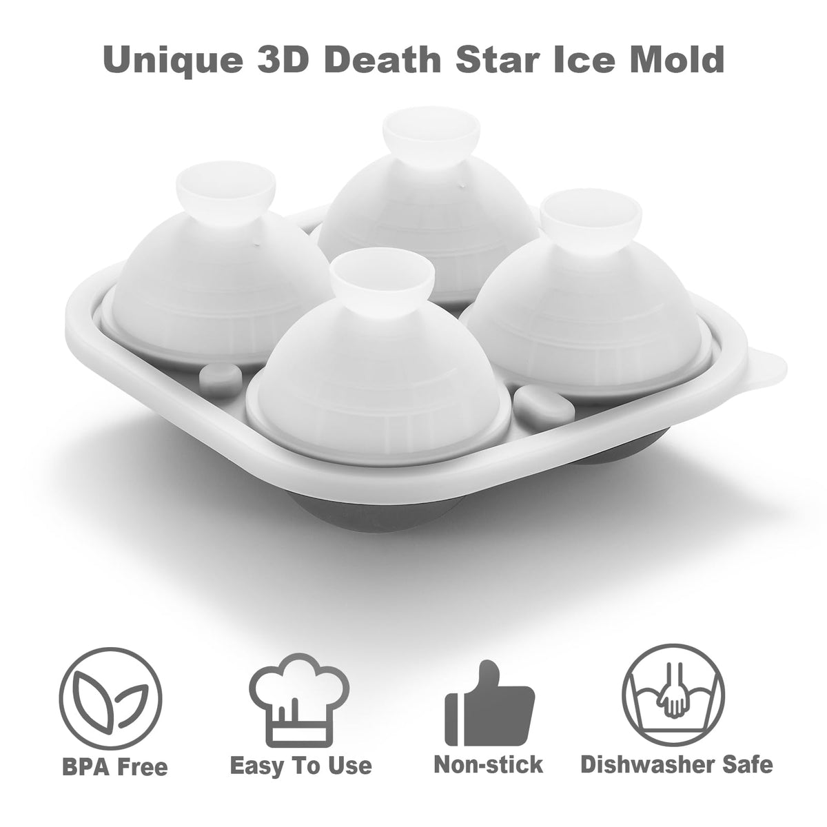 3D Death Star Ice Cube Molds