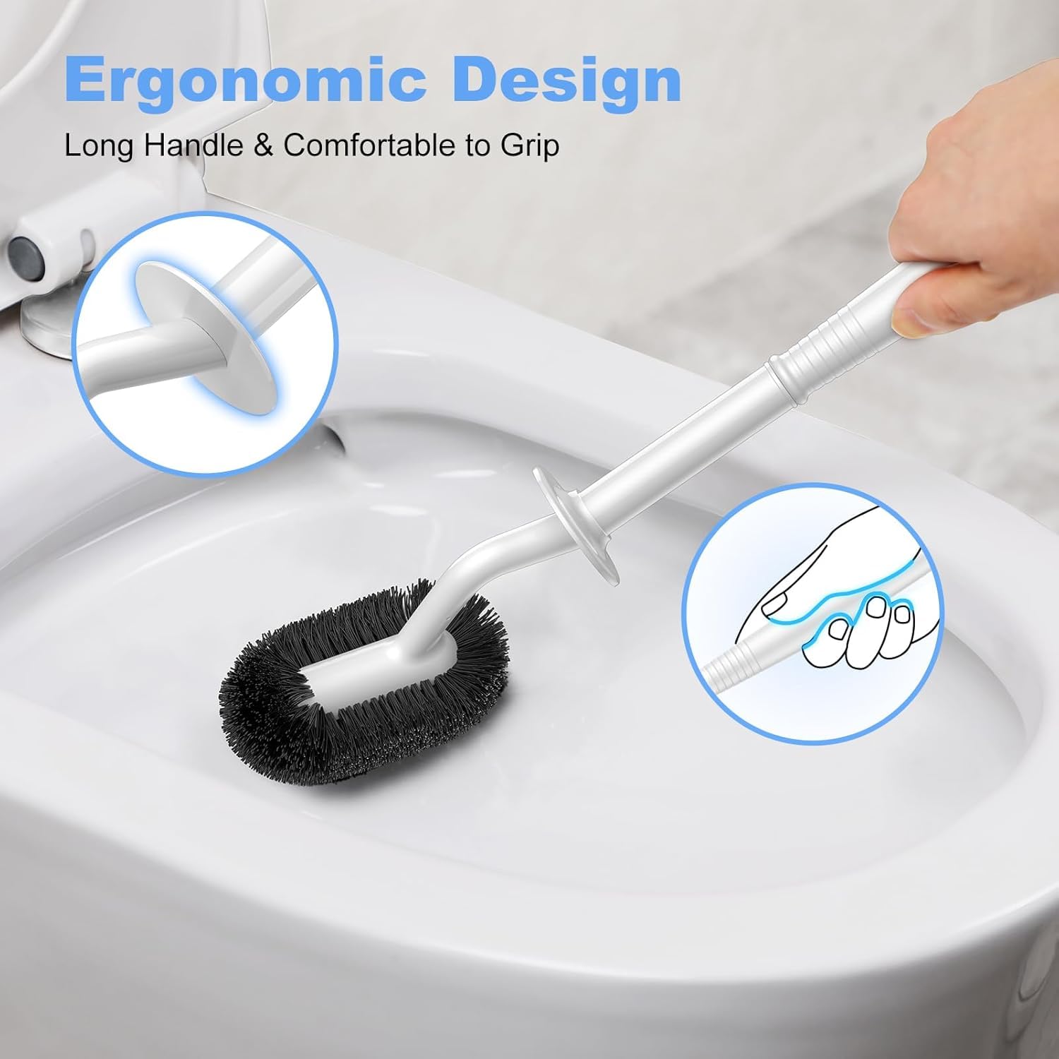 Toilet Bowl Brush Holder Set