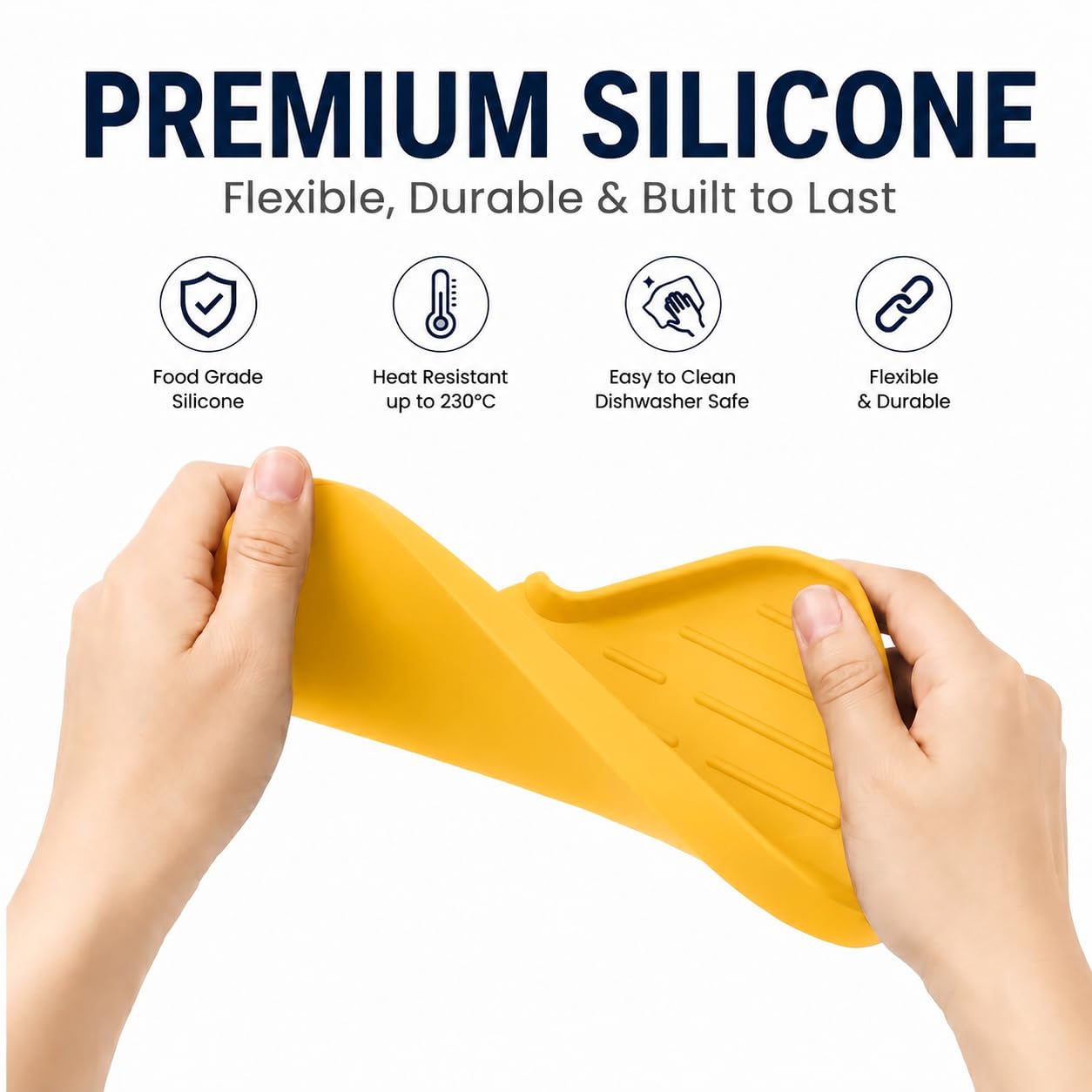 Silicone Soap Dish with Drain Spout