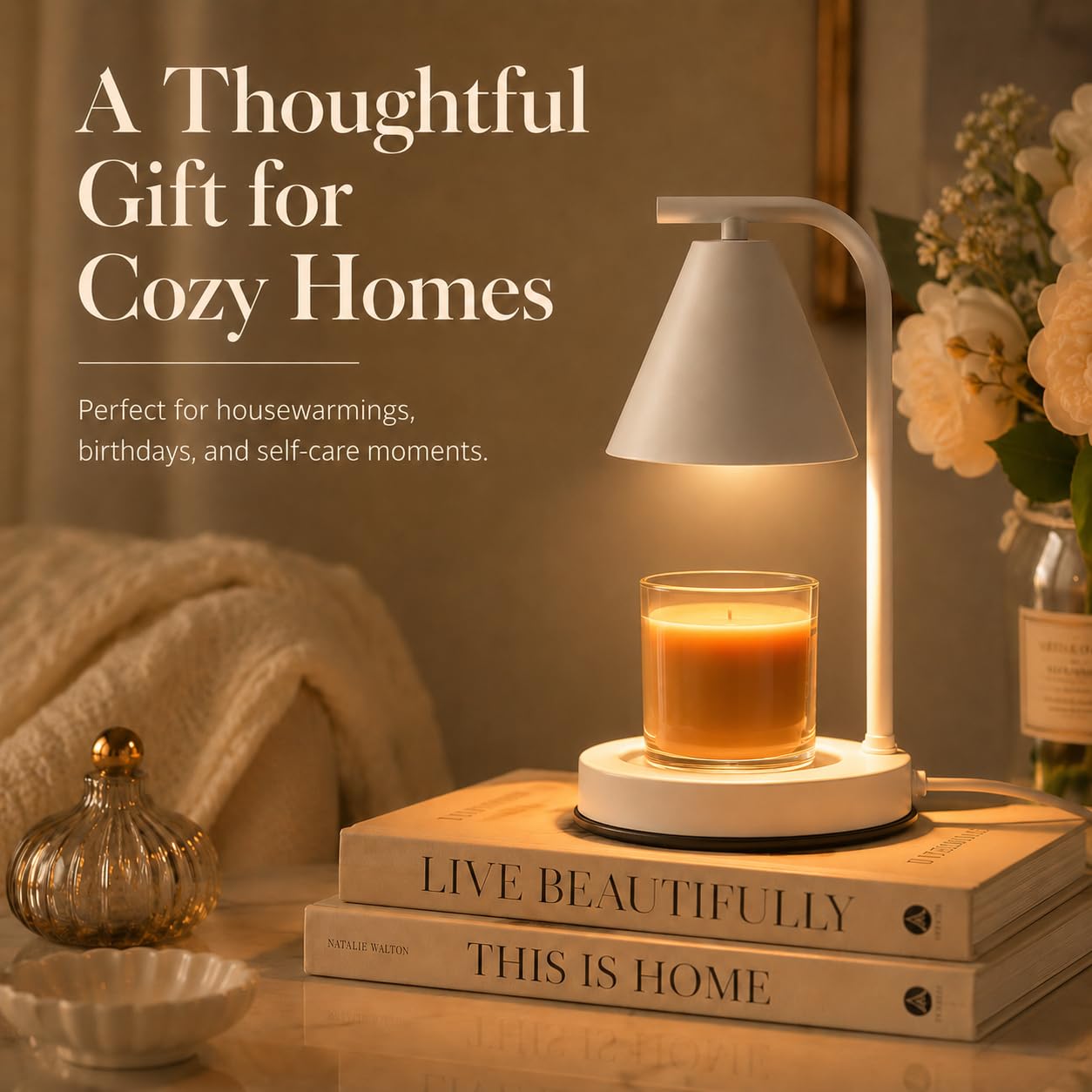 White Candle Warmer Lamp