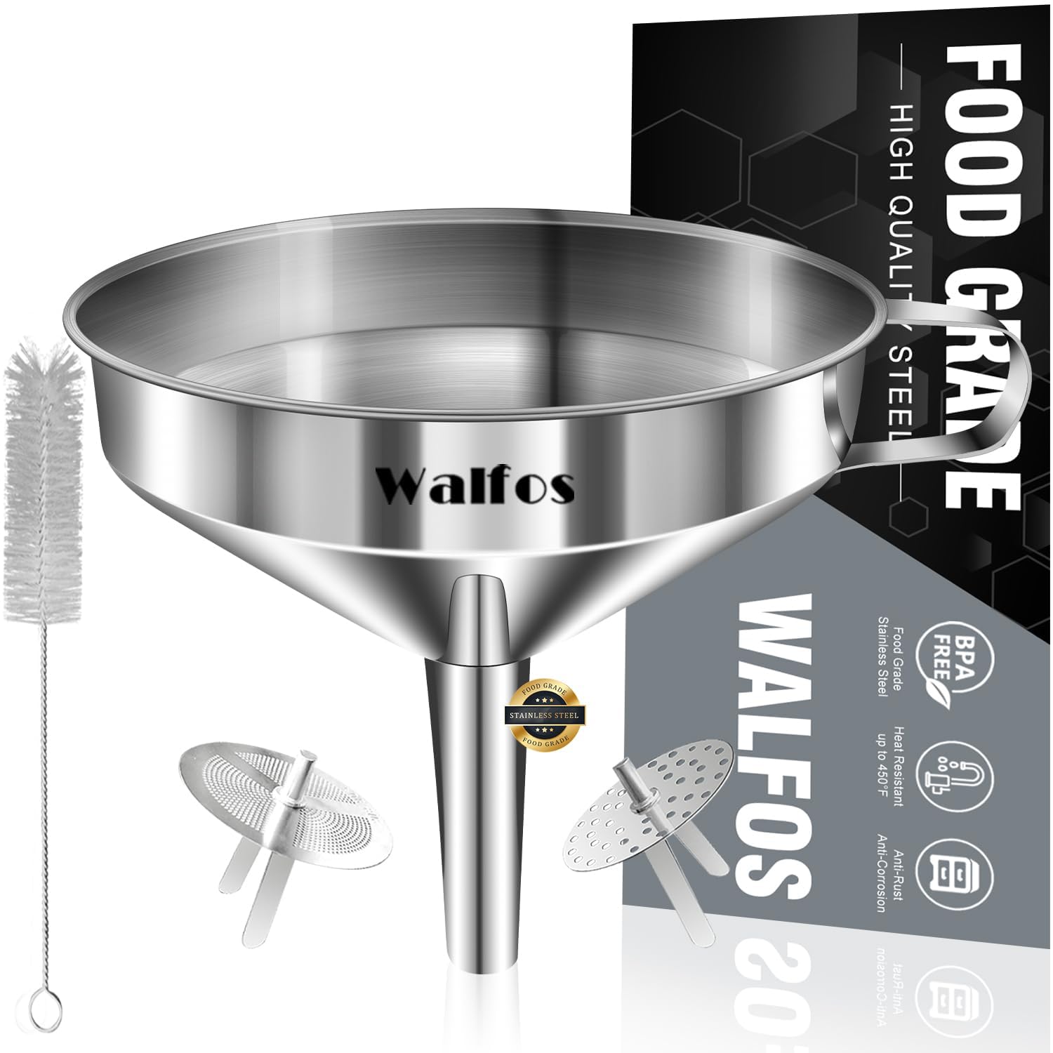 Large Stainless Steel Funnel