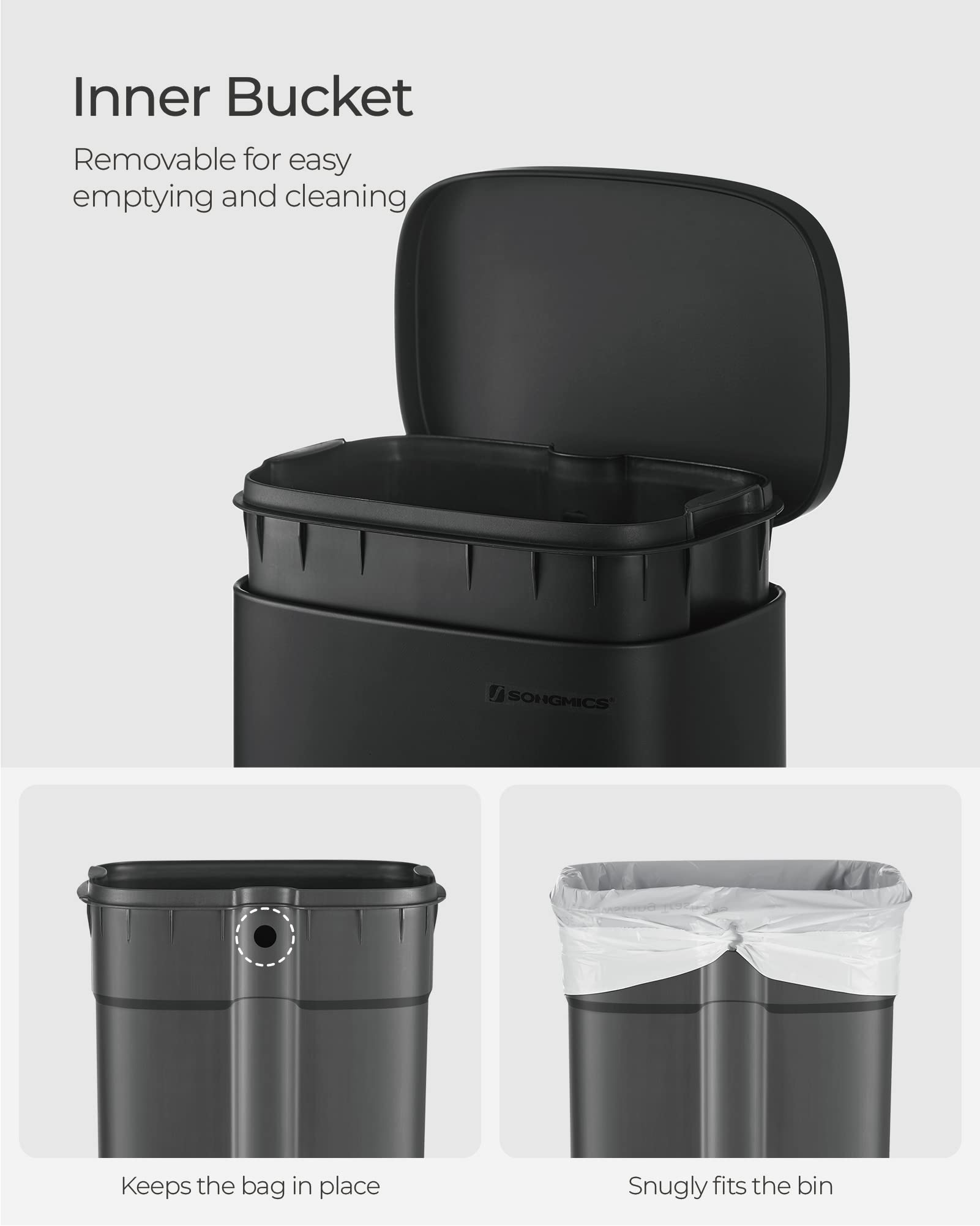 Trash Can with Lid