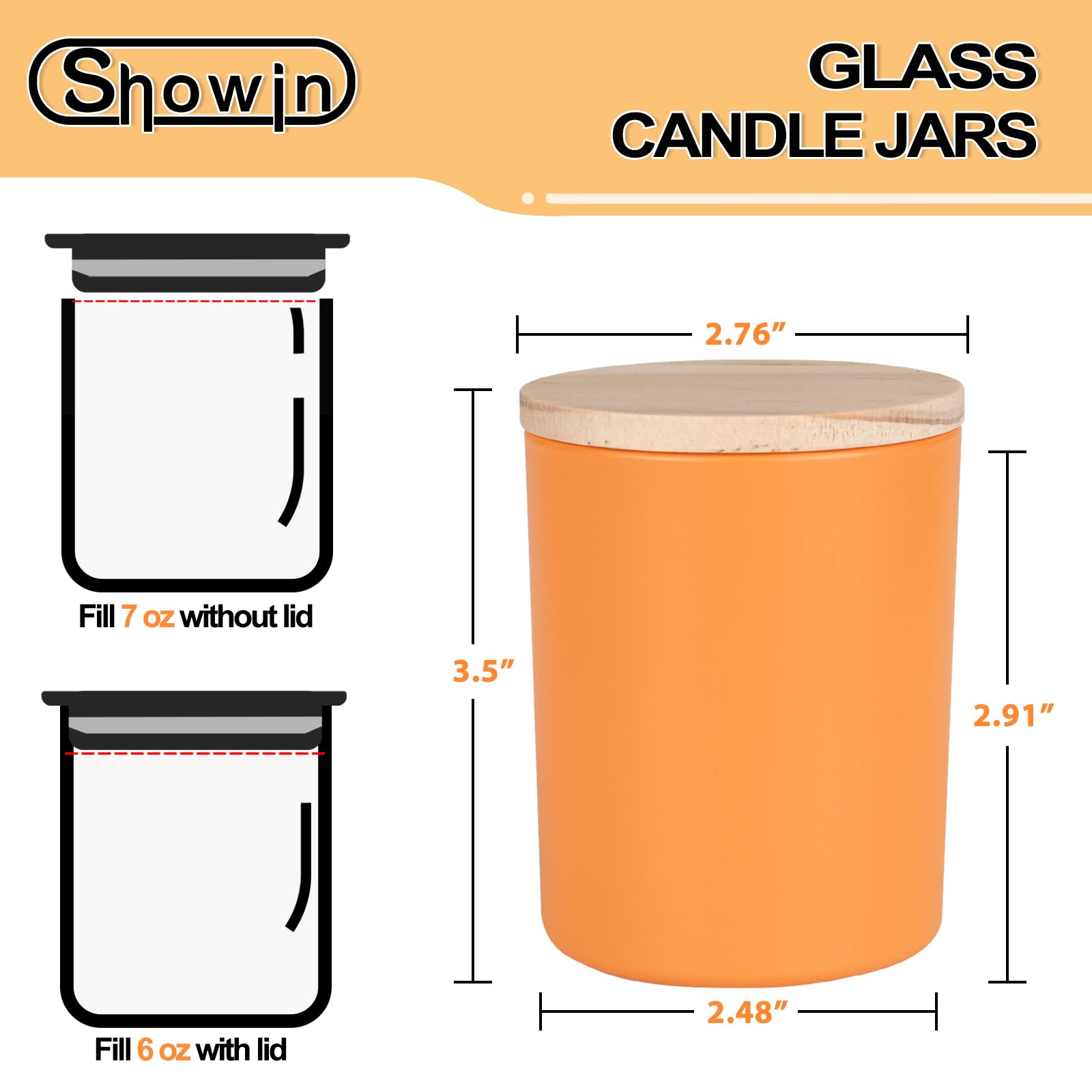 Thick Candle Jars for Making Candles 12 Pcs (12 Count)