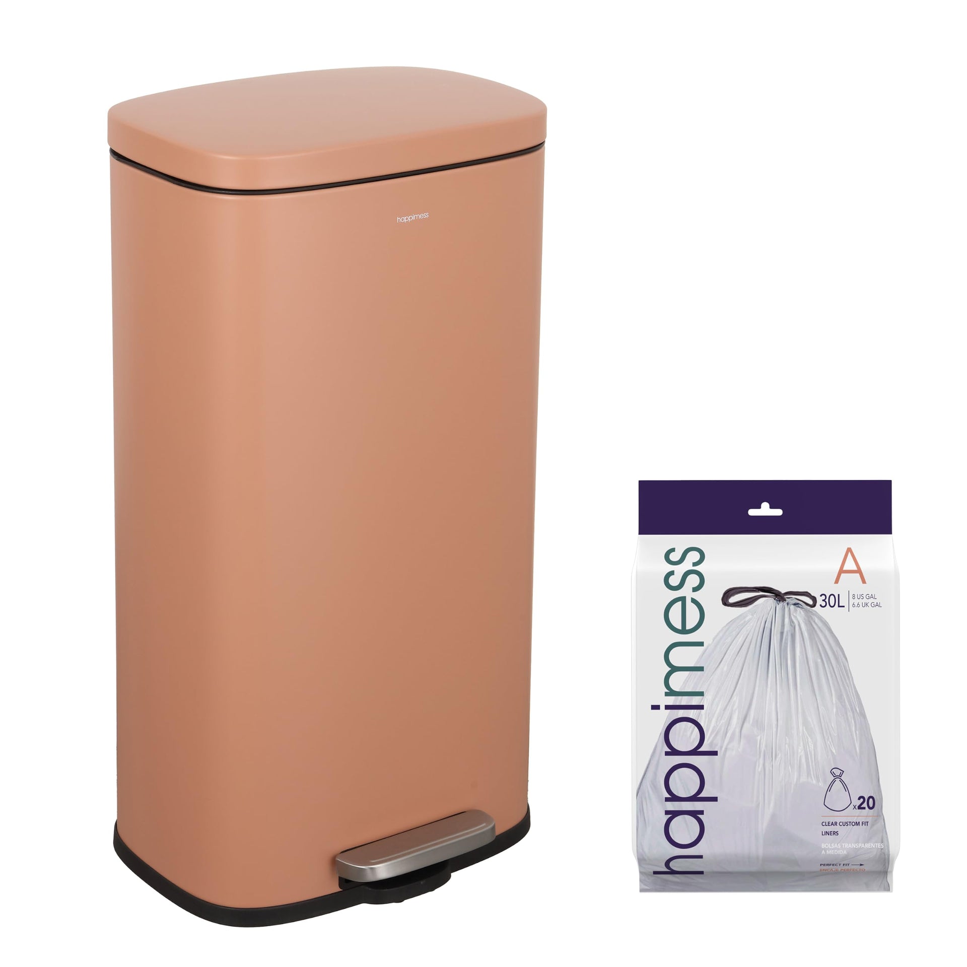 Curtis 8 Gal Step Trash Can Soft Close 25"