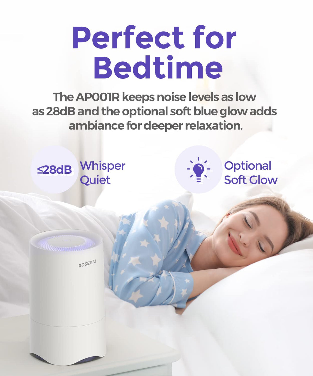Small Air Purifier for Home Bedroom