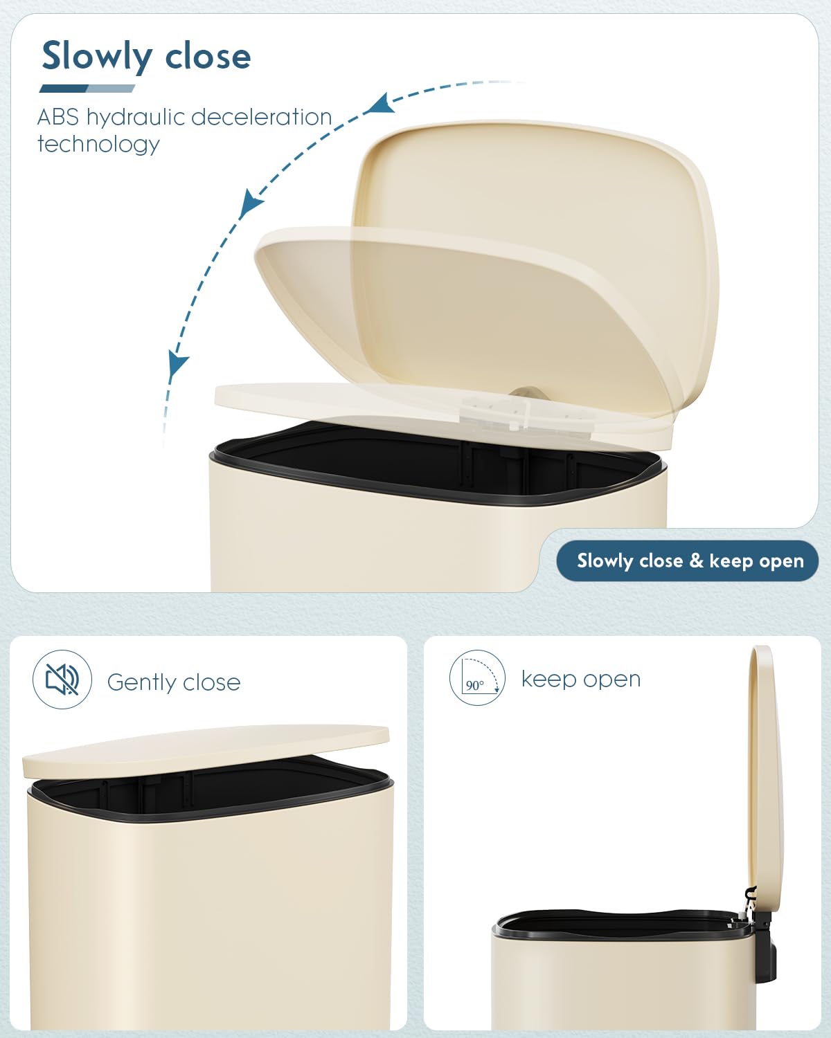 13.2 +1.3 Gallon Step Trash Can w