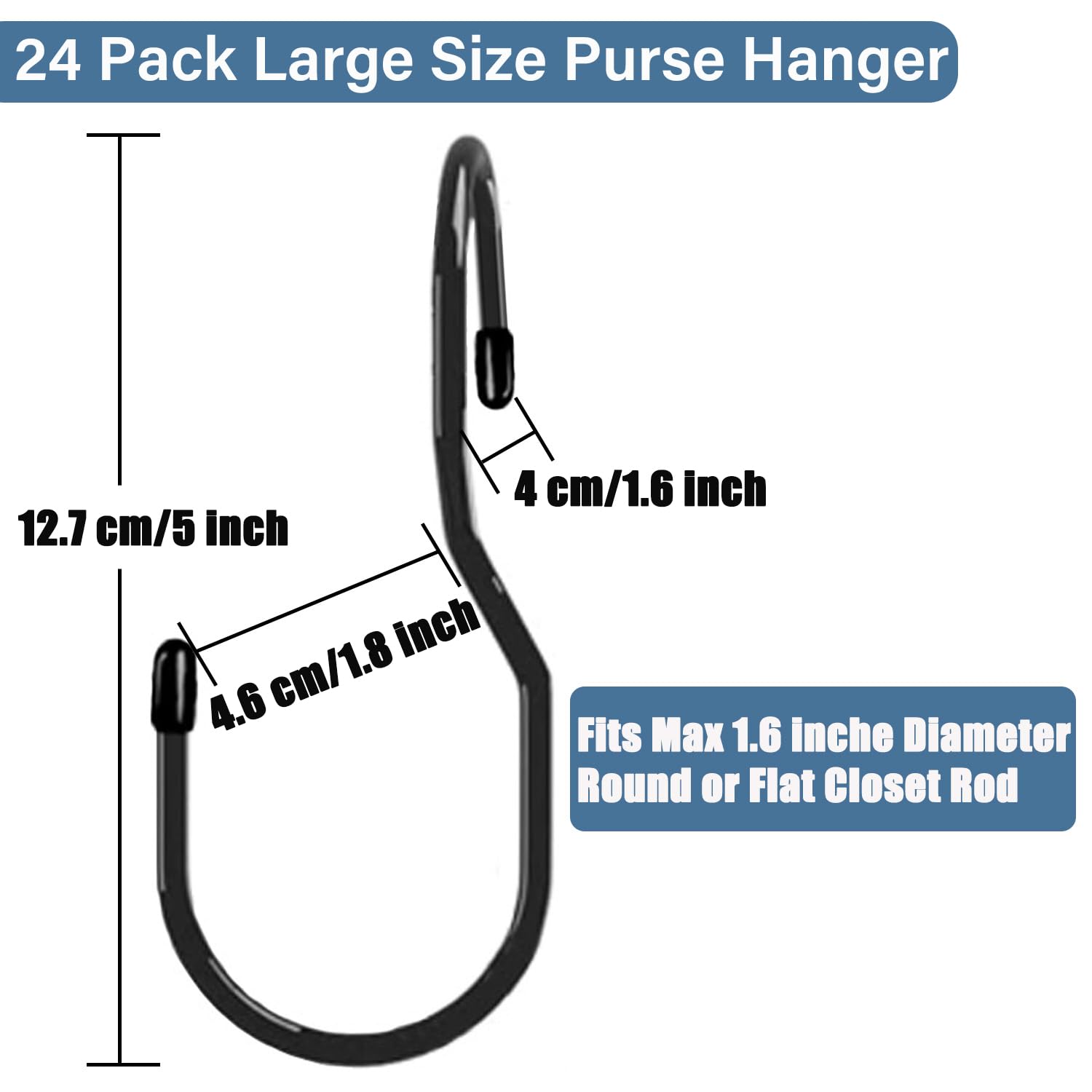24 Pack Purse Hangers for Closet