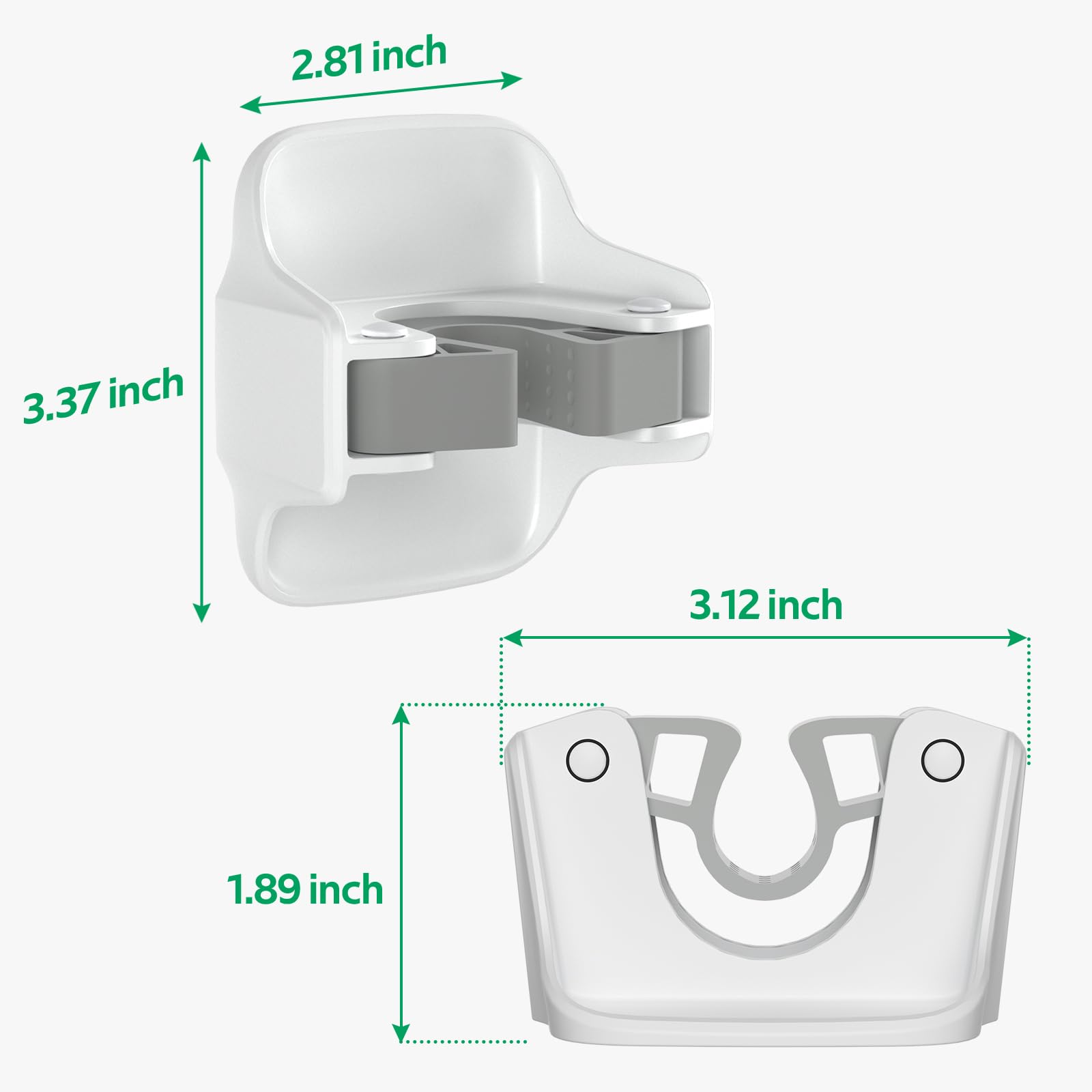 Broom Holder Wall Mount Mop Grippers organizer wall hanging (5 Count)