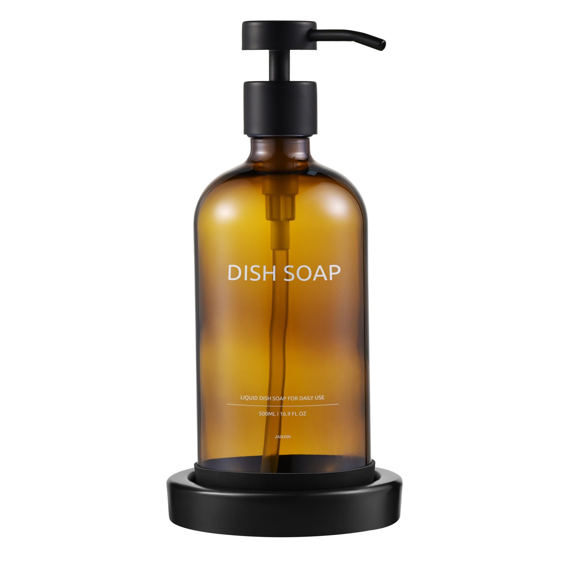 Glass Soap Dispenser Bathroom Set by Janxin