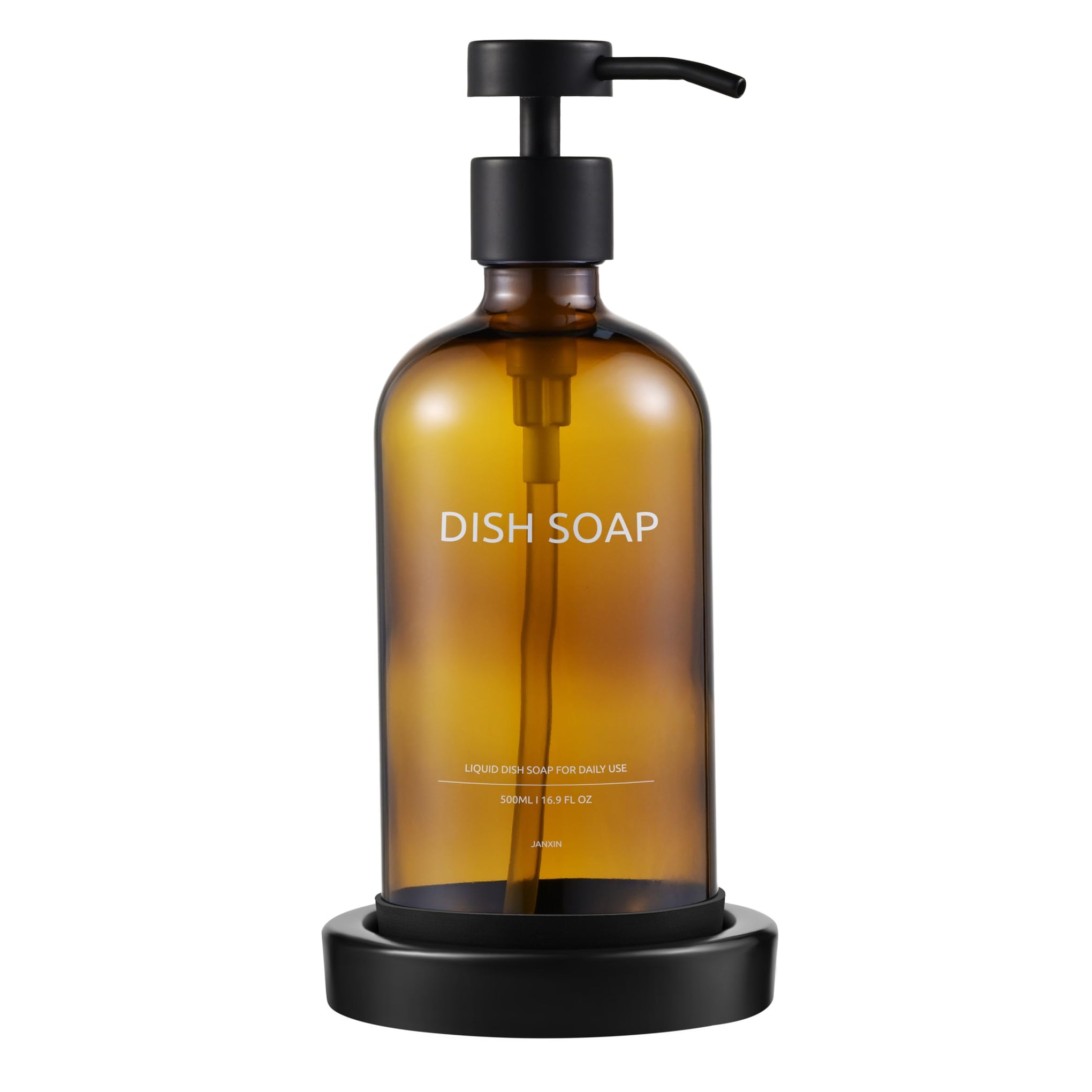 Glass Soap Dispenser Bathroom Set by Janxin