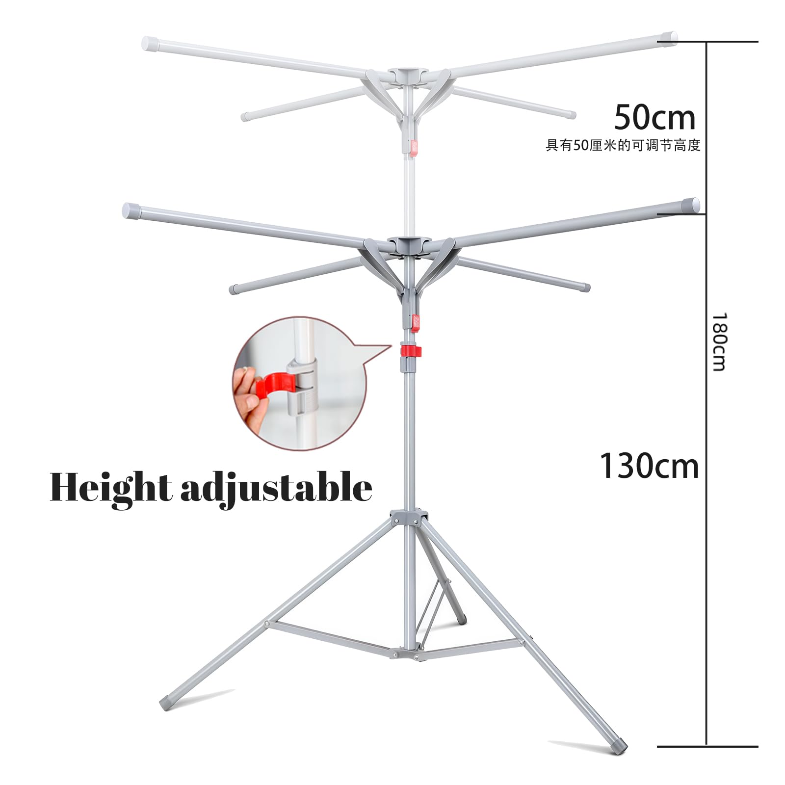 Clothes Drying Rack Foldable & Collapsible Drying Racks Large Capacity Space Saving Indoor Drying Rack for Bedroom