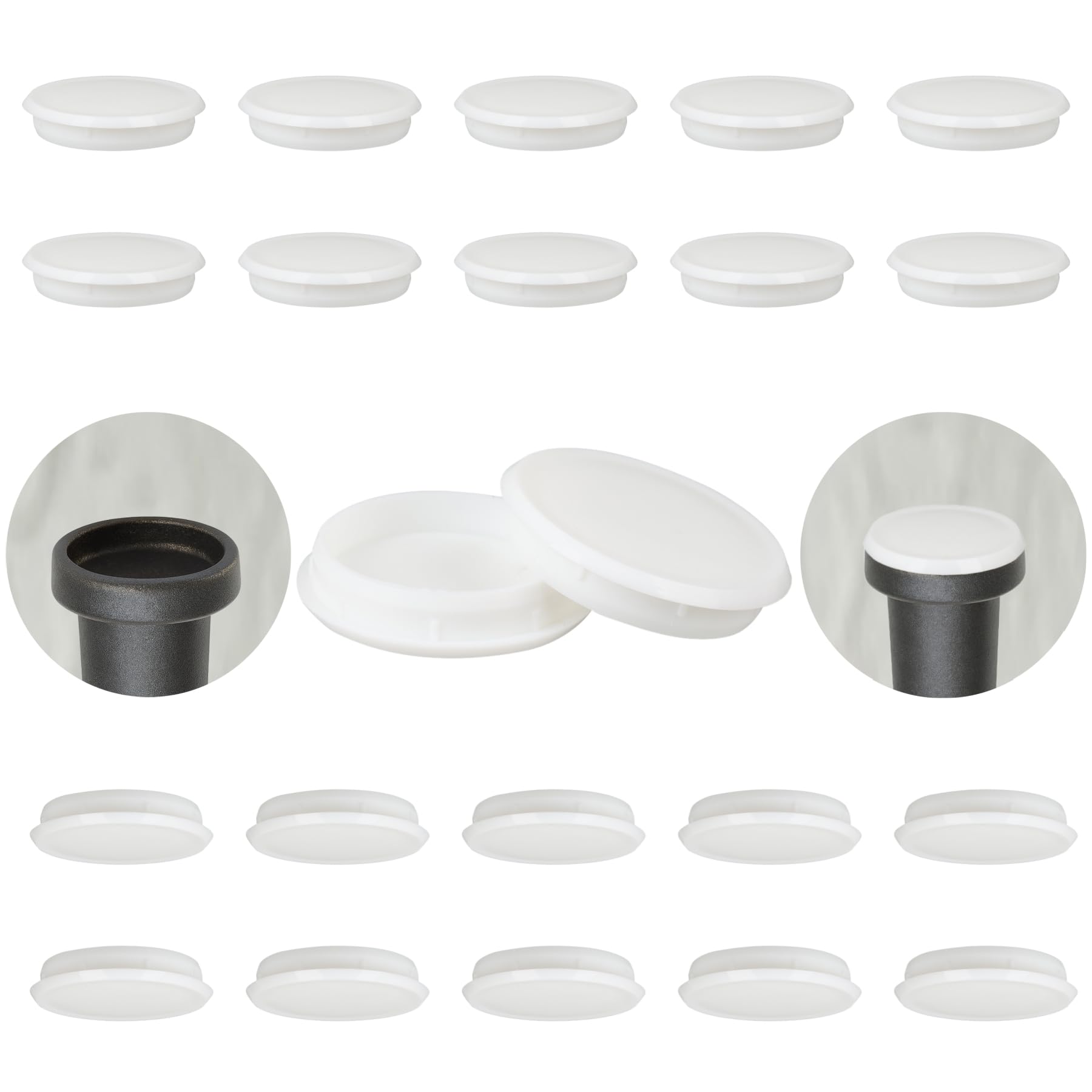 Wrought Iron Patio Furniture Feet Caps (24 Count)