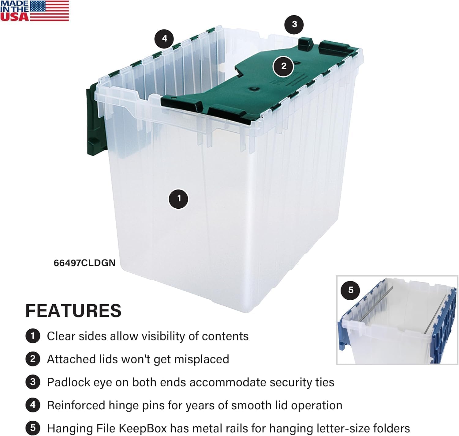 KeepBox 18 Gallon Storage Container (3 Count)