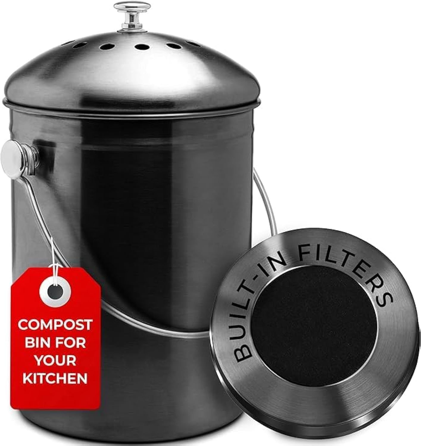 Kitchen Compost Bin for Kicthen Countertops
