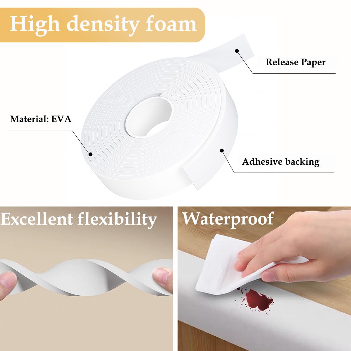 Weather Stripping Door Seal White