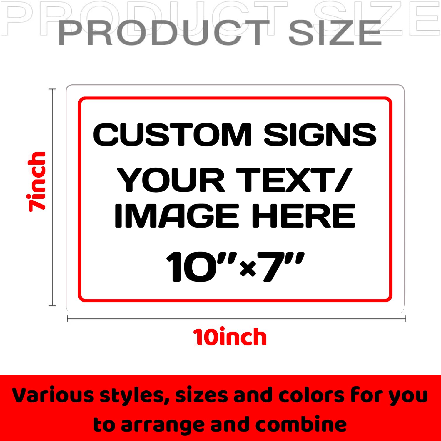 Personalized Aluminum Weatherproof Metal Sign