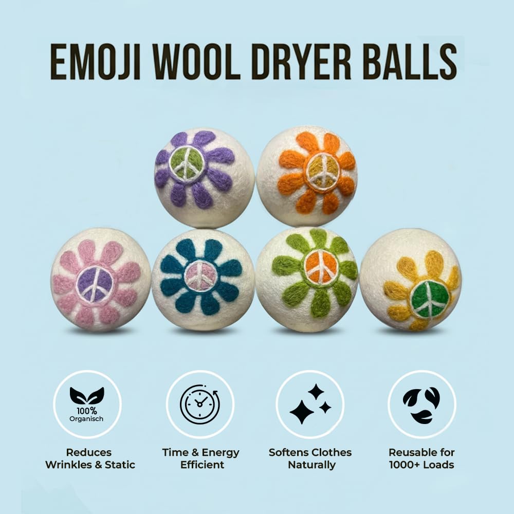 Quality Wool Dryer Balls (6 Count)