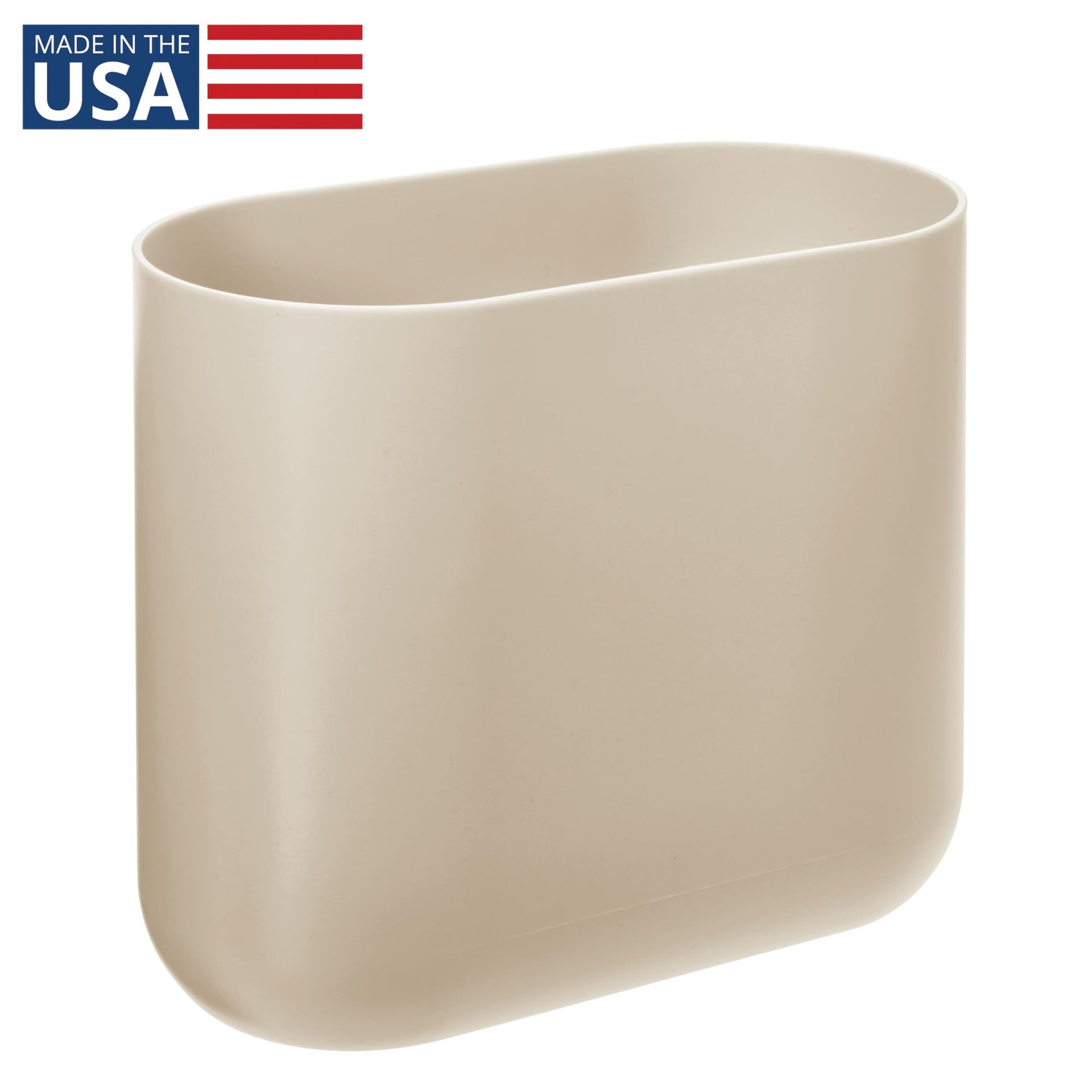 Small Slim Plastic Bathroom Trash Can