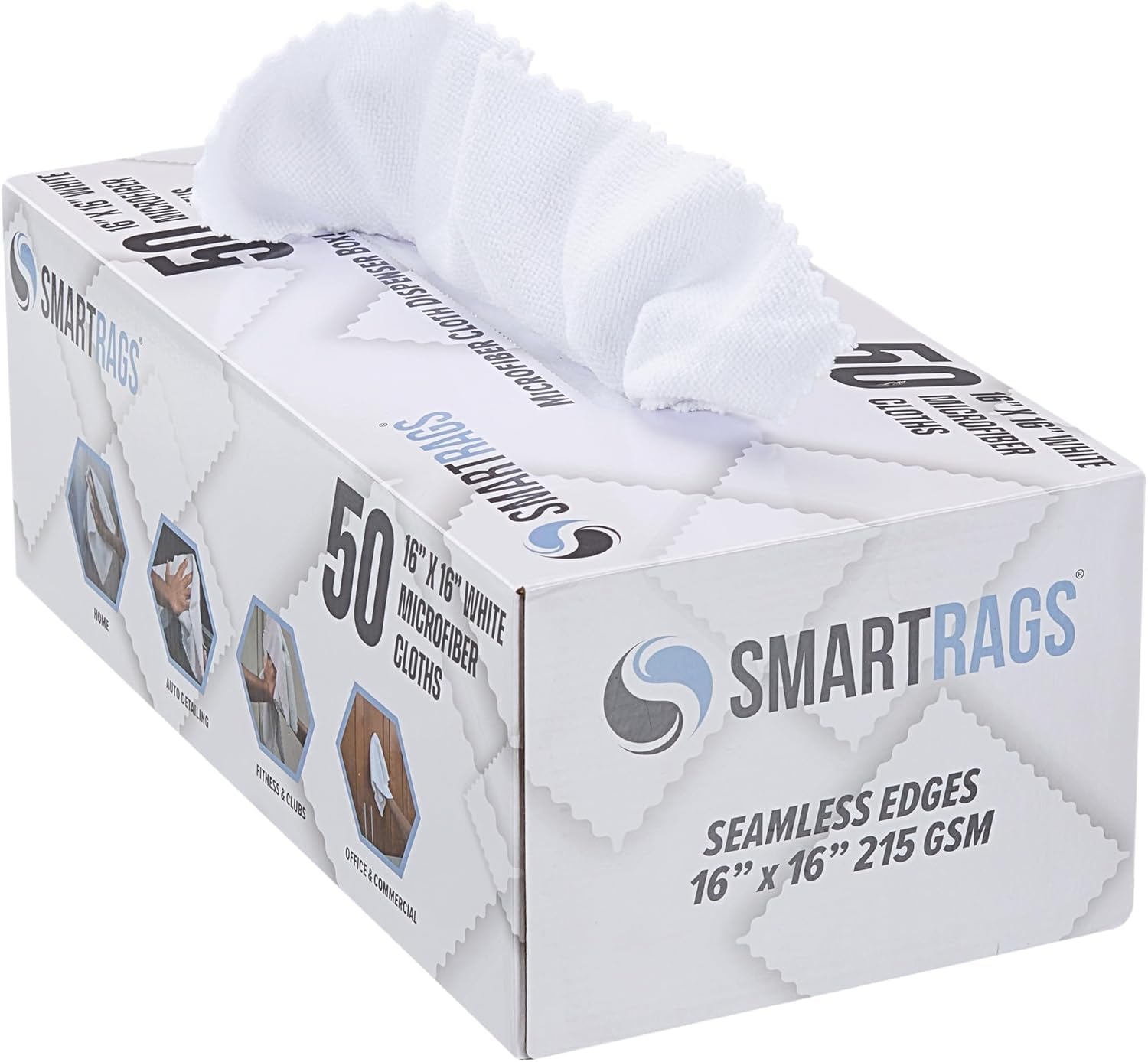 Arkwright Smart Rags Microfiber Cleaning Cloths Bulk (400 Count)