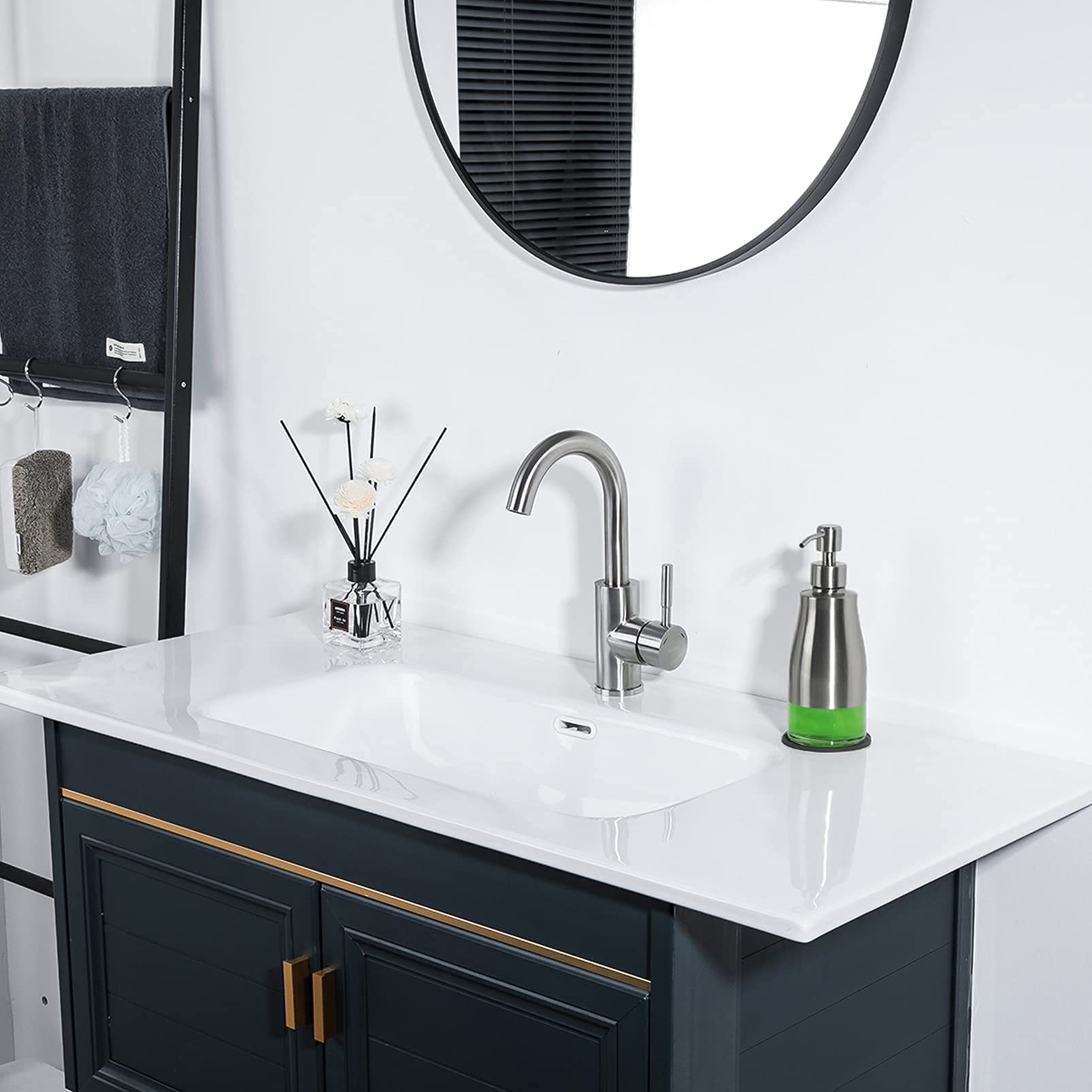 Soap Dispenser with Coaster and Stickers