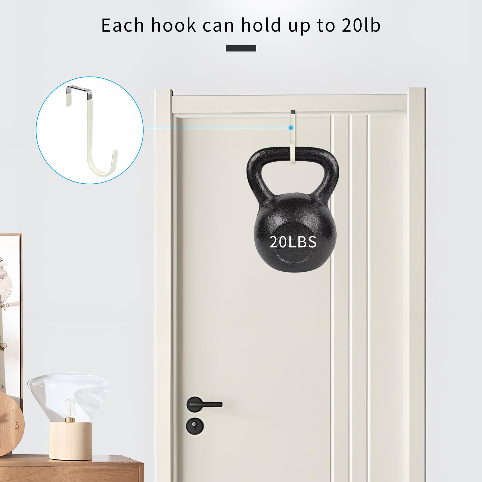 Over the Door Hooks (4 Count)