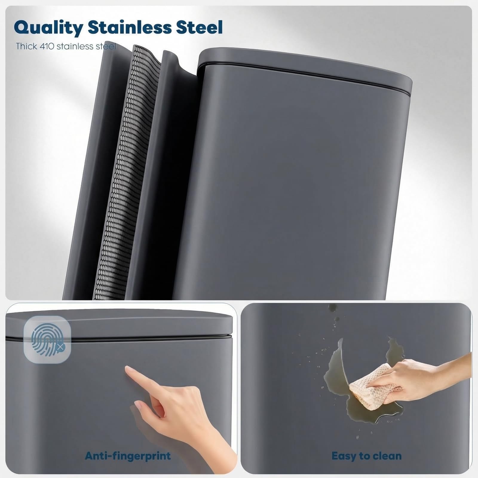 8 Gal Kitchen Trash Can