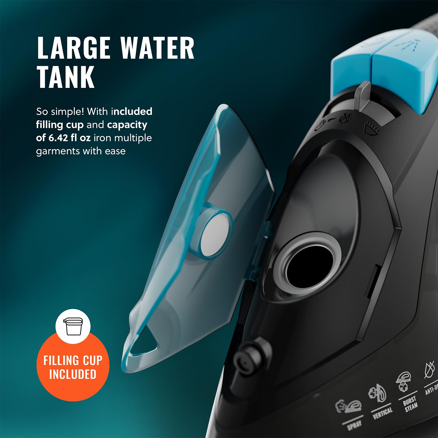 PurSteam SteamLite Steam Iron with Non