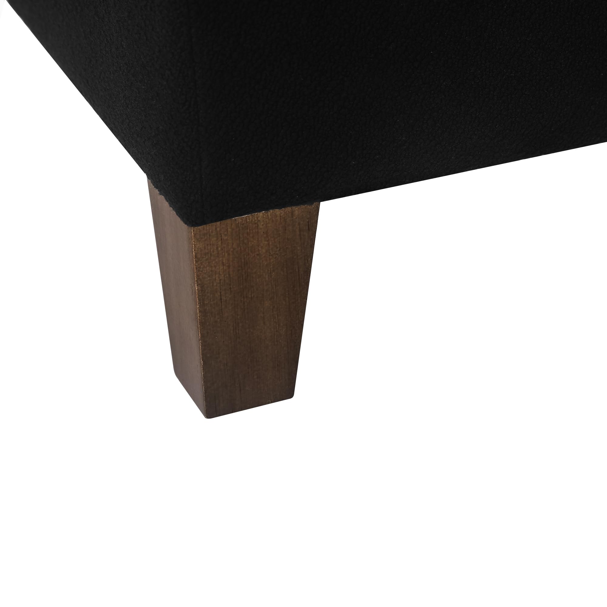 17.5" Square Fabric Ottoman with Storage