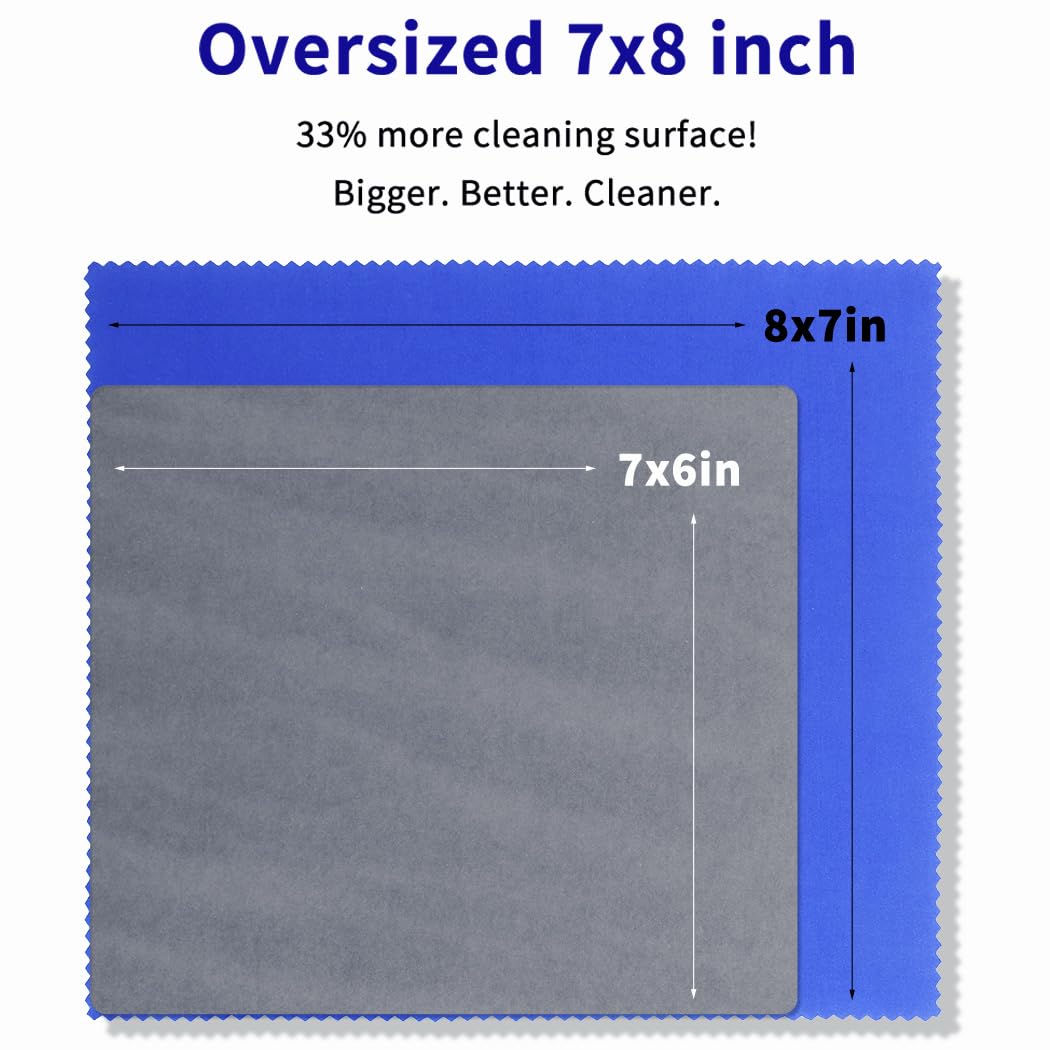 20 Pack Microfiber Glasses Cleaning Cloths (20 Count)