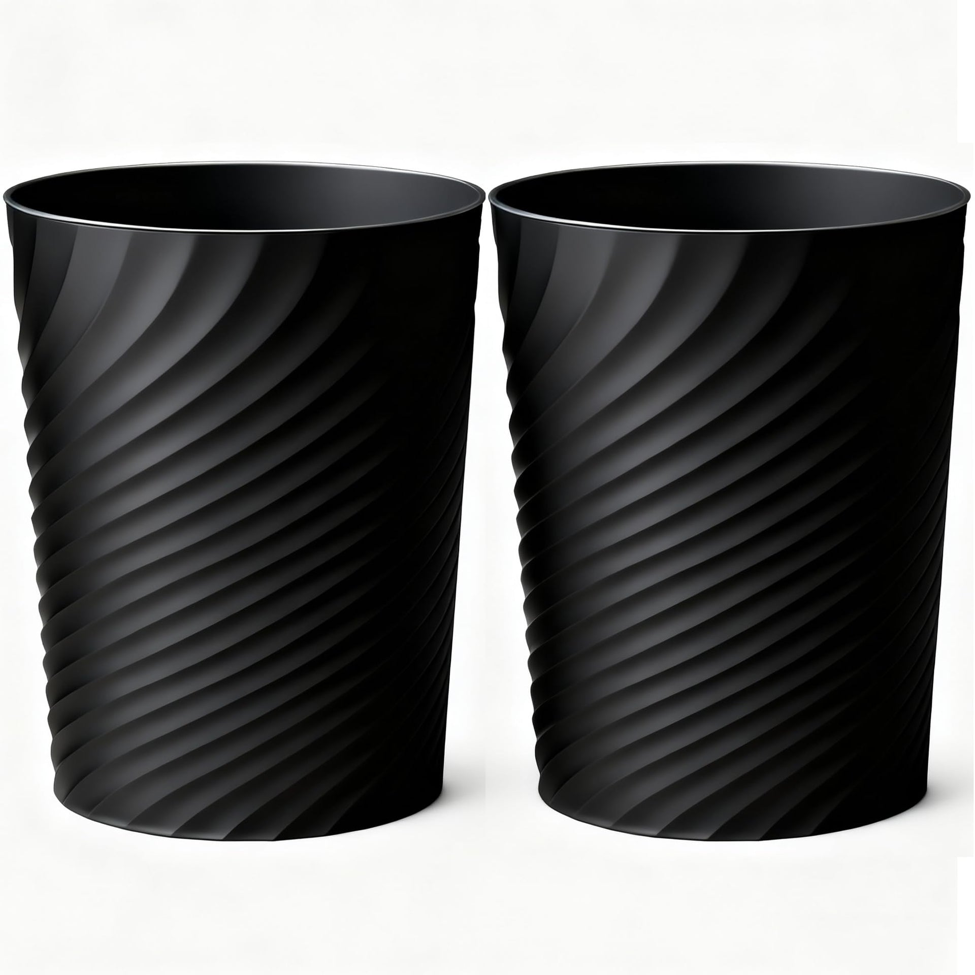 Bathroom Trash Can 1.8 Gallon Small Waste Basket Garbage Can for Bedroom Office Kitchen (2 Count)