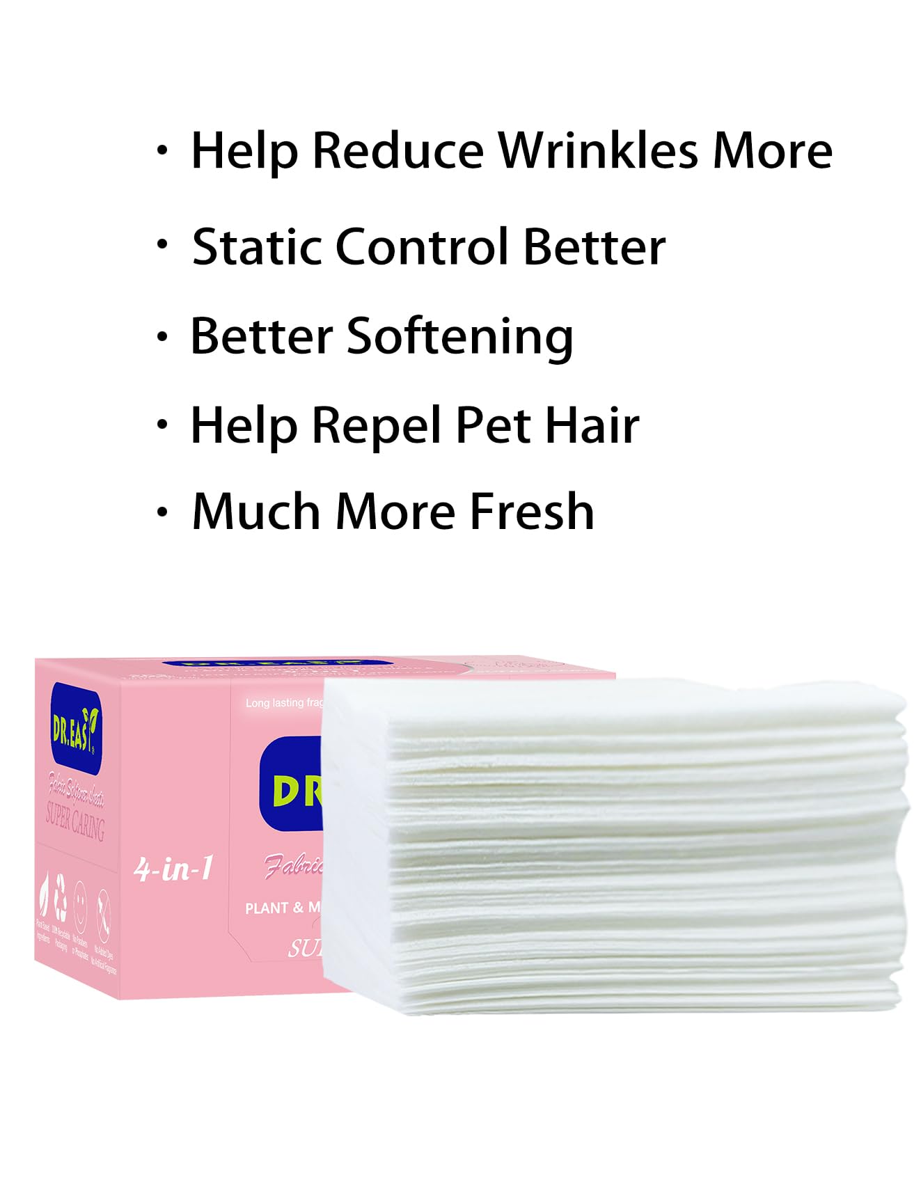 DR.EASY Dryer Sheets Plant Based Formula 252 Ct Super Caring (252 Count)