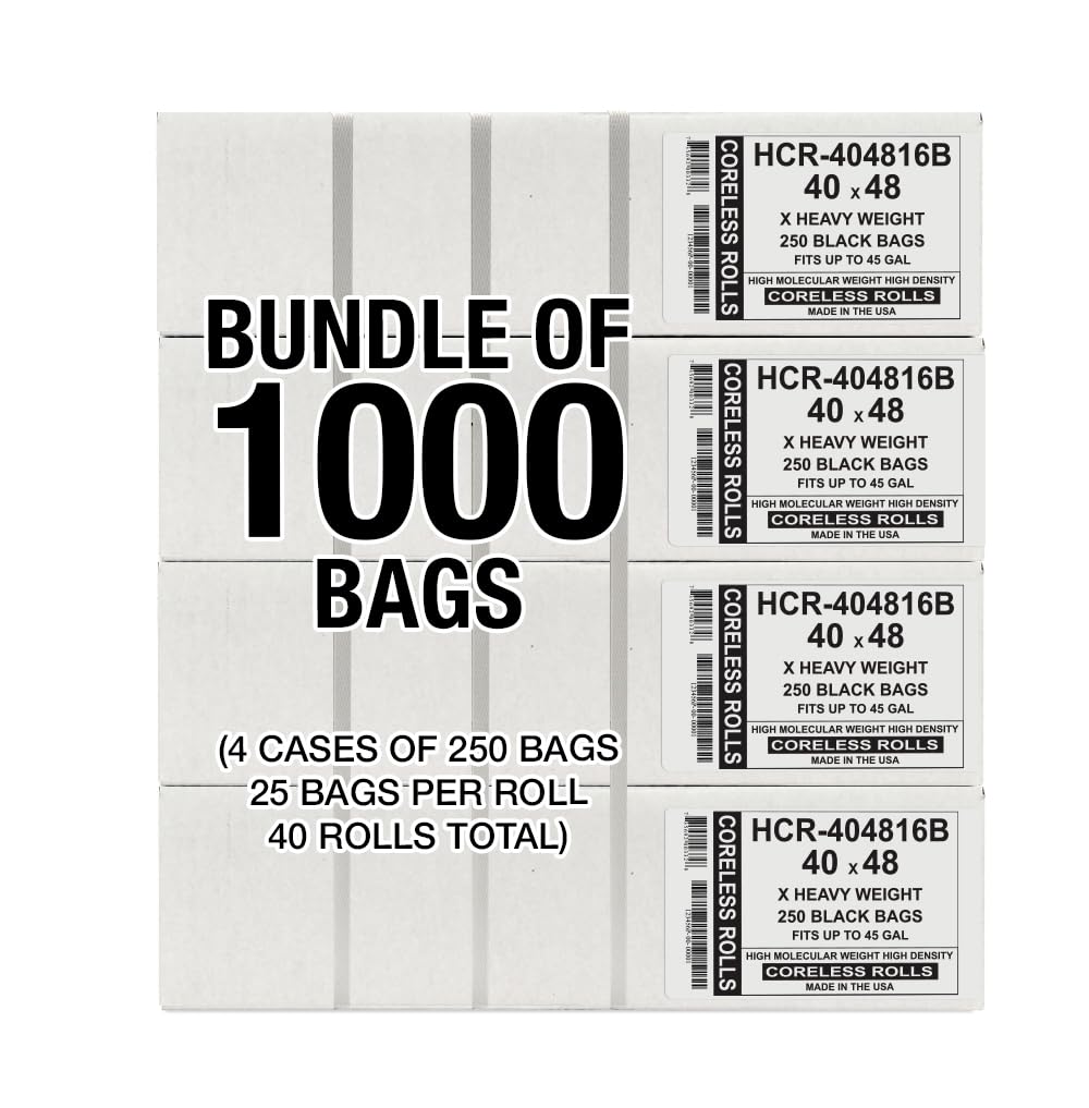 High Density Trash Bags (1000 Count)