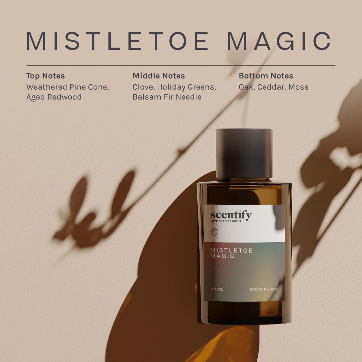 Holiday Mistletoe Magic Aroma Oil Christmas Refill Scent for Oil Diffusers (3.38 Fl Oz)