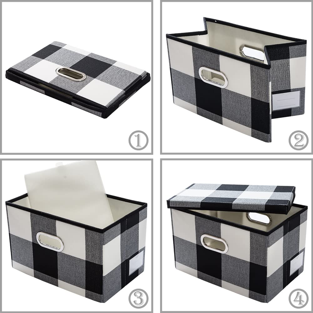 Collapsible Storage Bin with Lid [3 (3 Count)